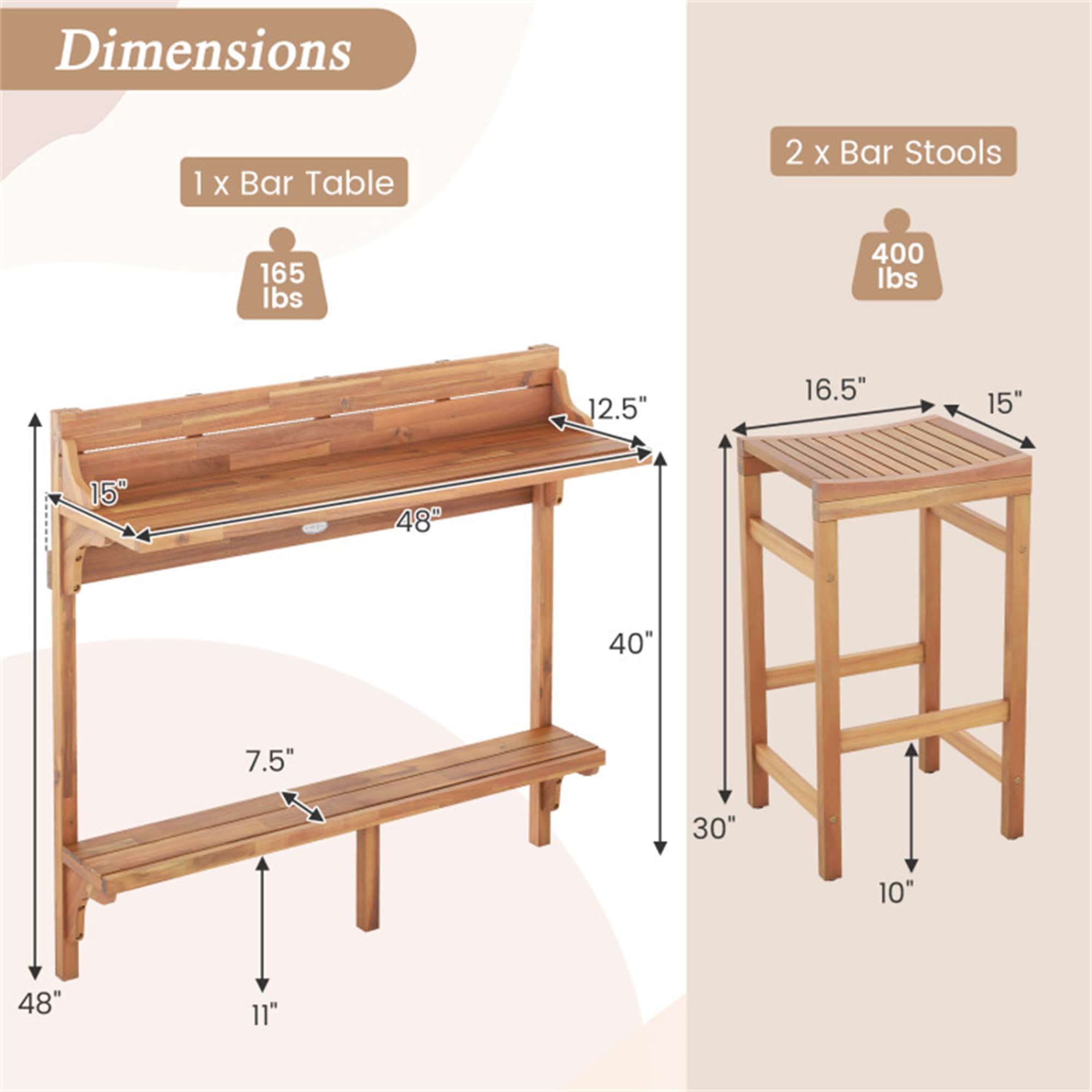 BABOOM BOM-HW72357-CO Patio-Dining-Sets - View #3