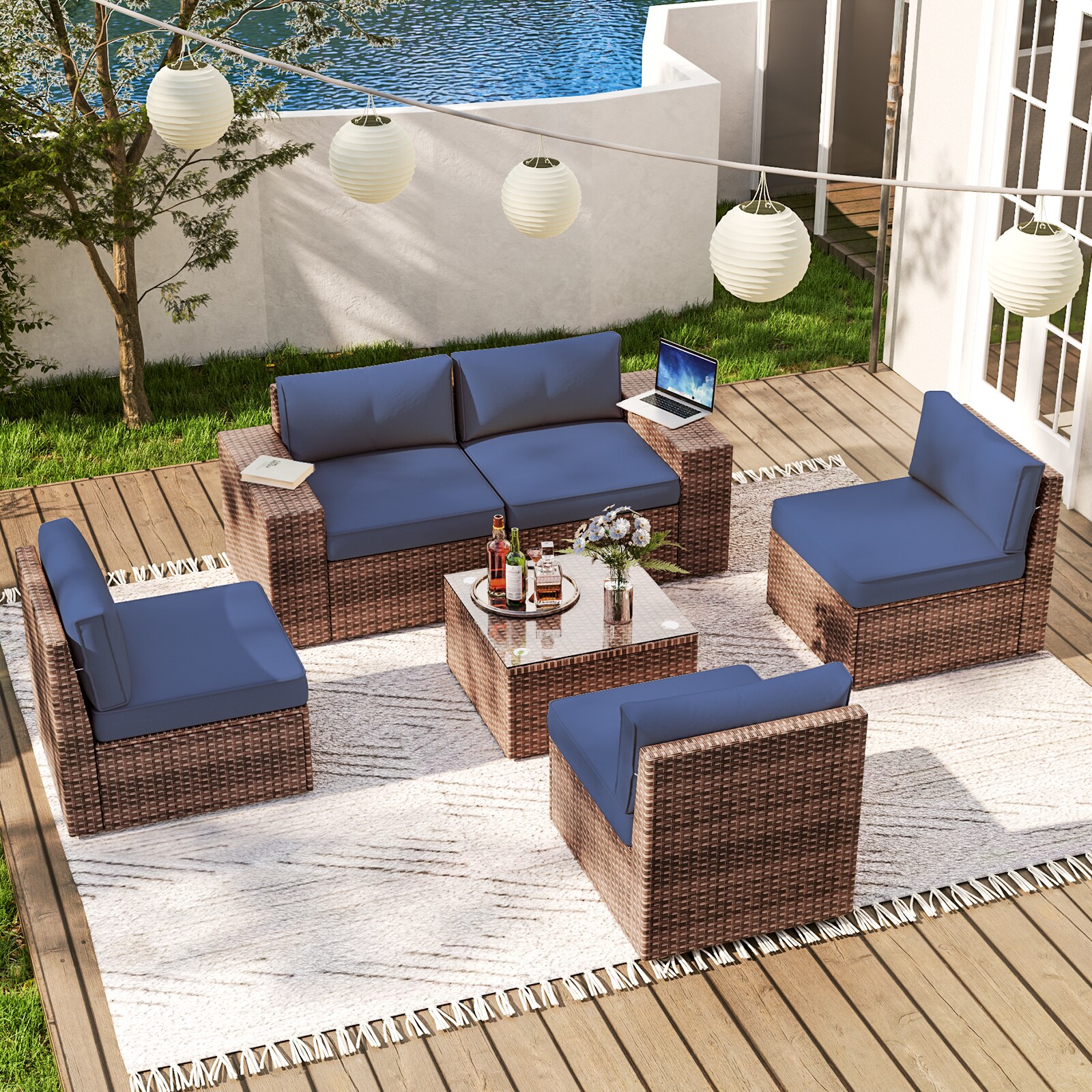 AOXUN G12039BUAB-PCS6 Patio-Conversation-Sets - View #7