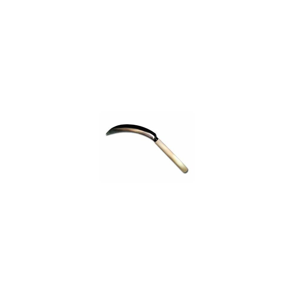 Zenport ZNPT858  K205NF-12PK 6.5 in. Weeding Sickle Wood Handle Straight Edge Blade Harvest Knife, Box of 12