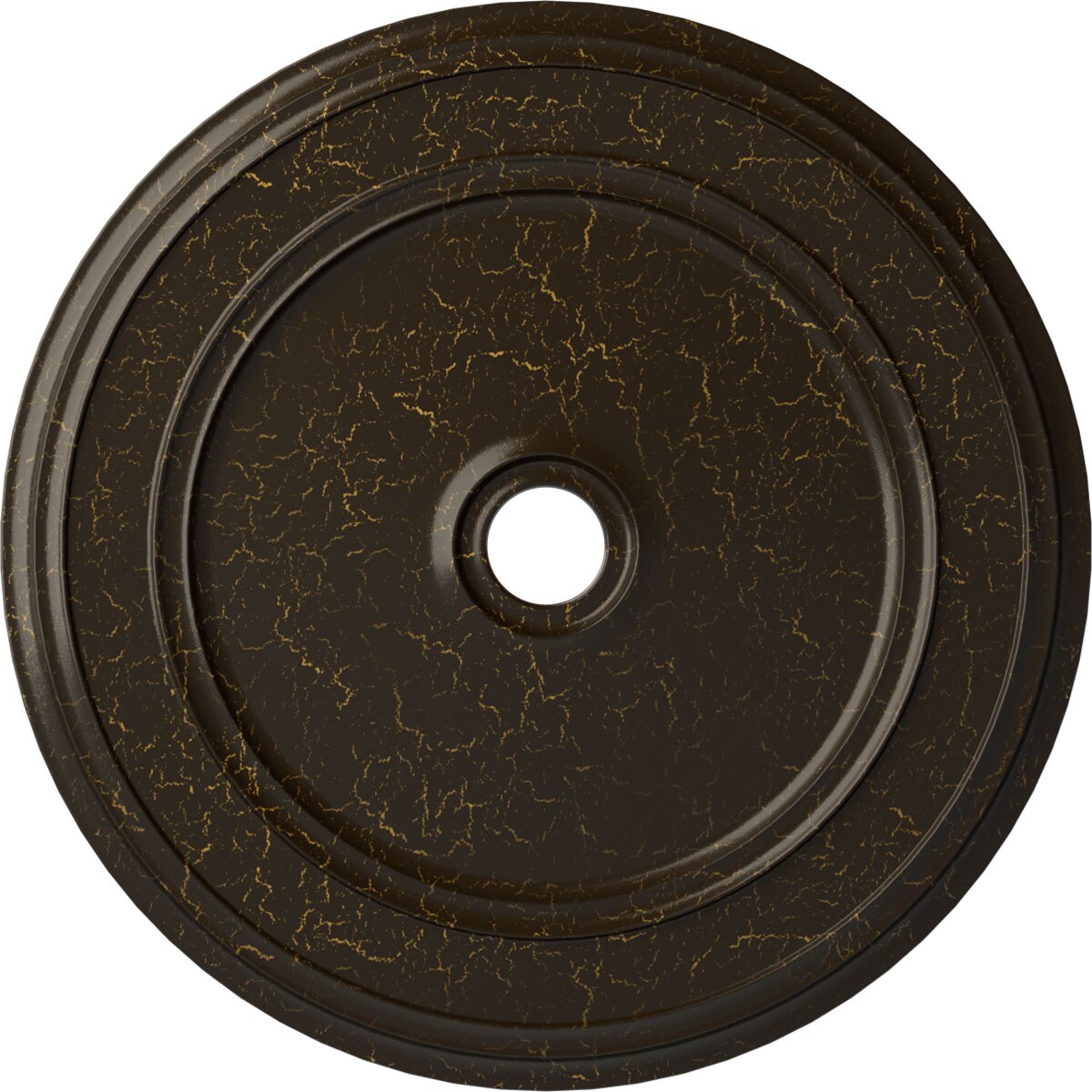 Ekena Millwork CM41CLSHC Classic 41.125-in W x 41.125-in L Painted Stone Hearth Crackle Polyurethane Whole Ceiling Medallion