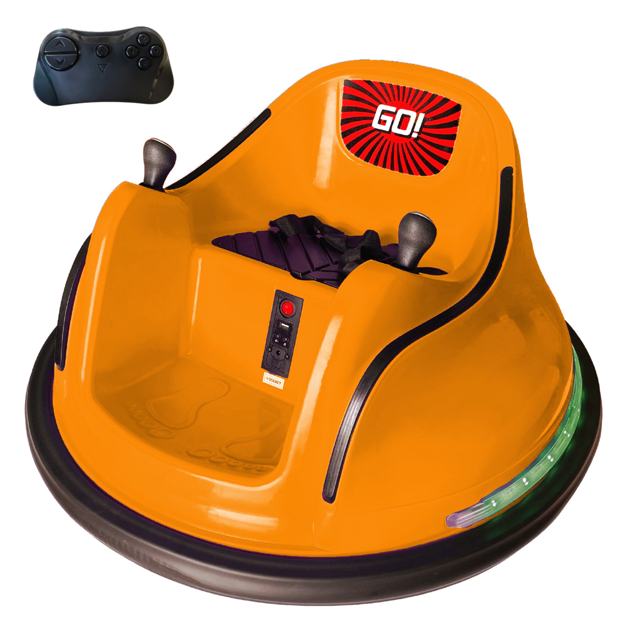 The Bubble Factory Electric Kids Bumper Car- Orange in the Scooters  department at