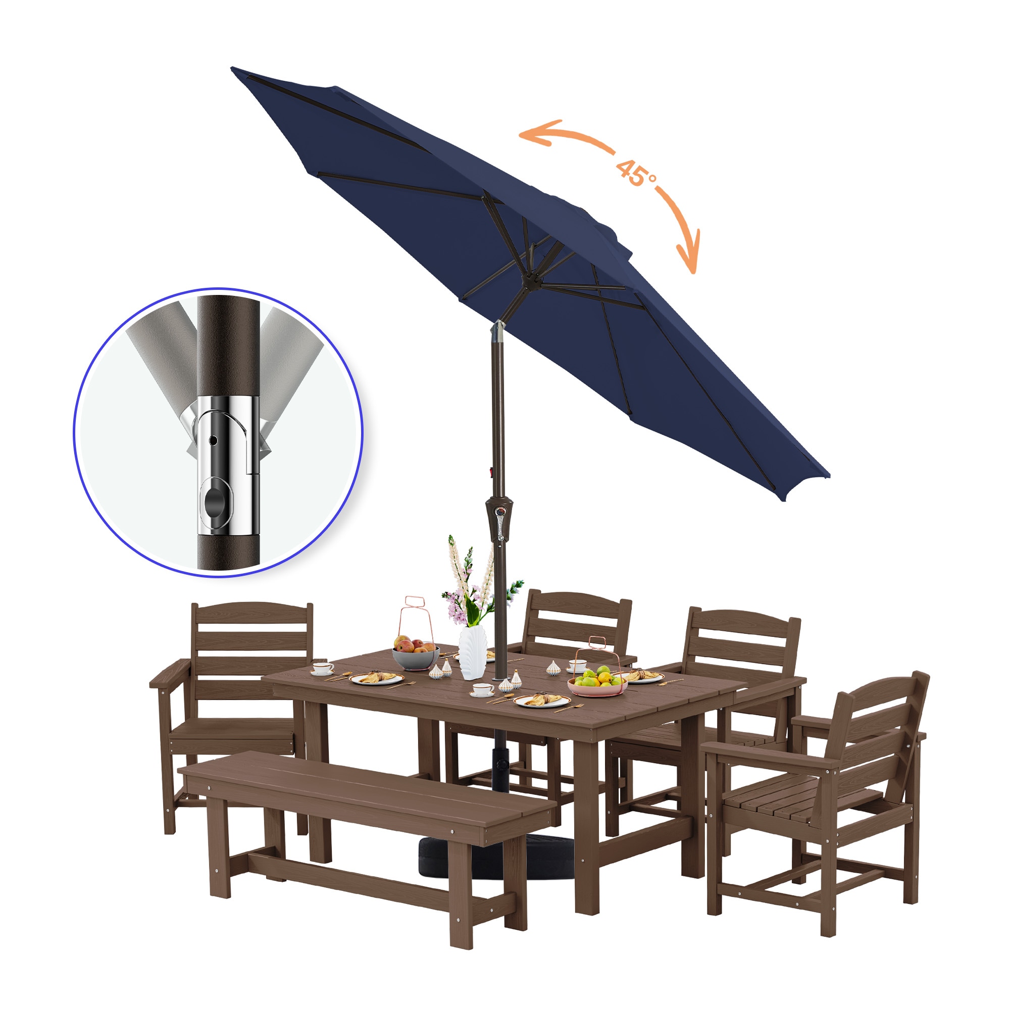JEAREY JE-QTZZ+DEZ-10FT-NA Umbrellas-2 - View #3