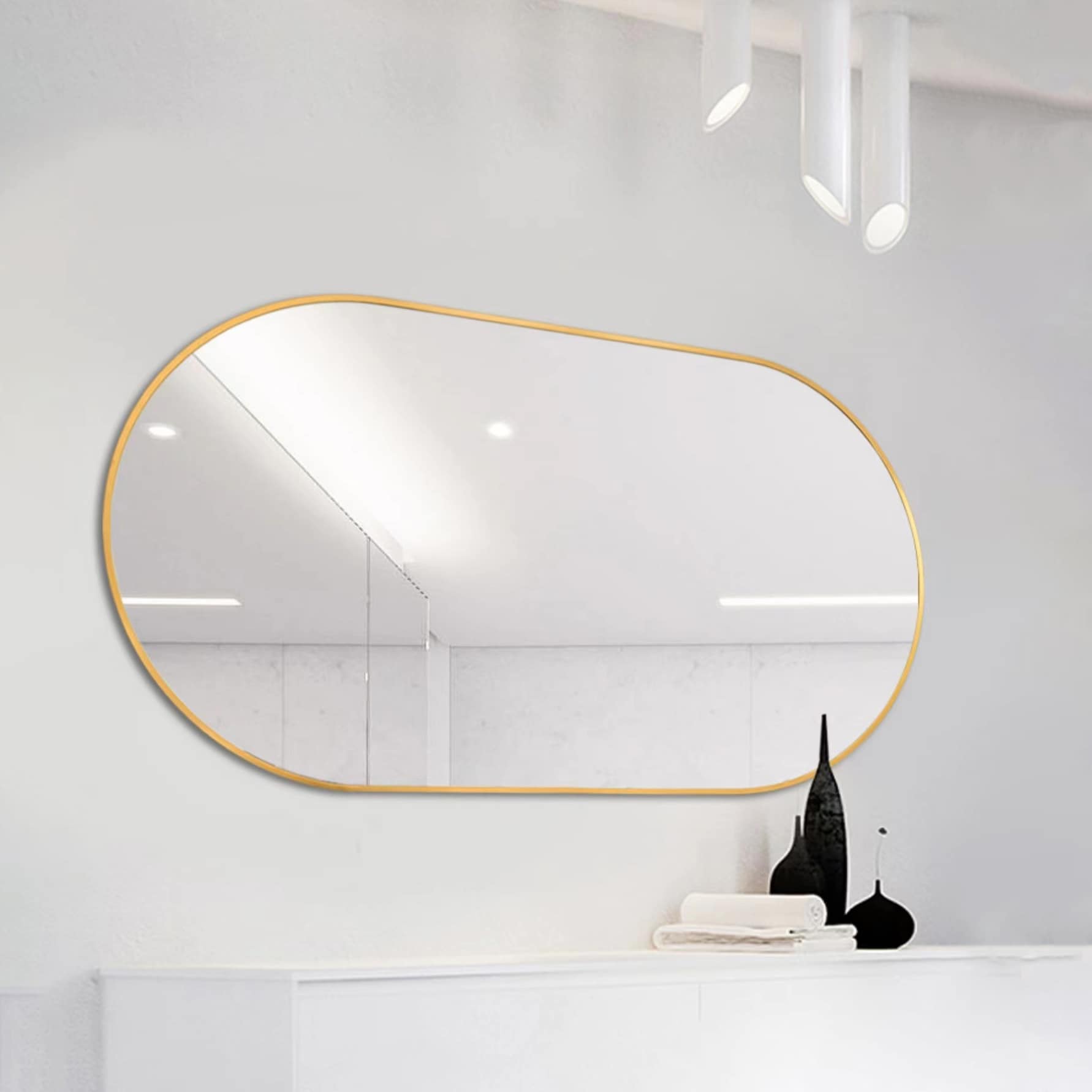 AAZJ ASY-MR2028BL Framed-Bath-Mirrors - View #2