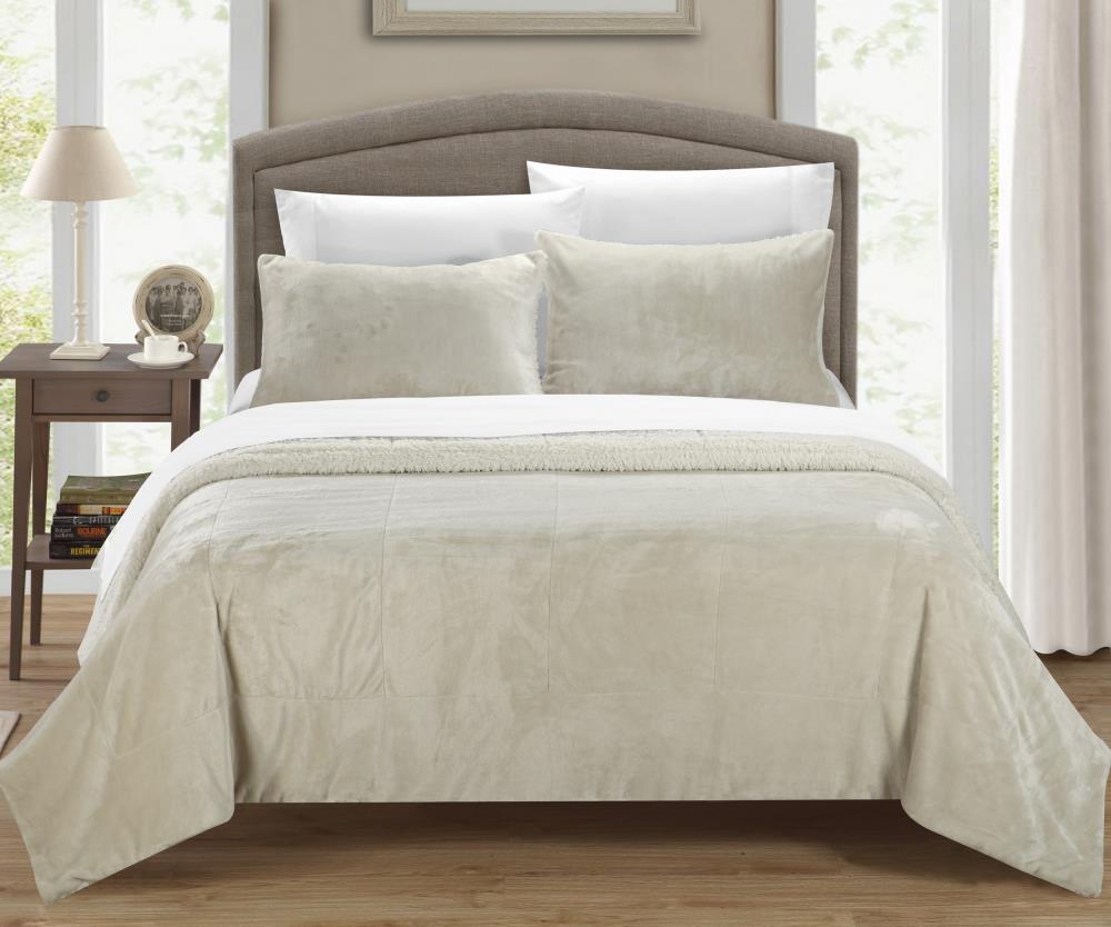 Chic Home Design Evie 2 Piece Beige Twin Extra Long Bedspread Set