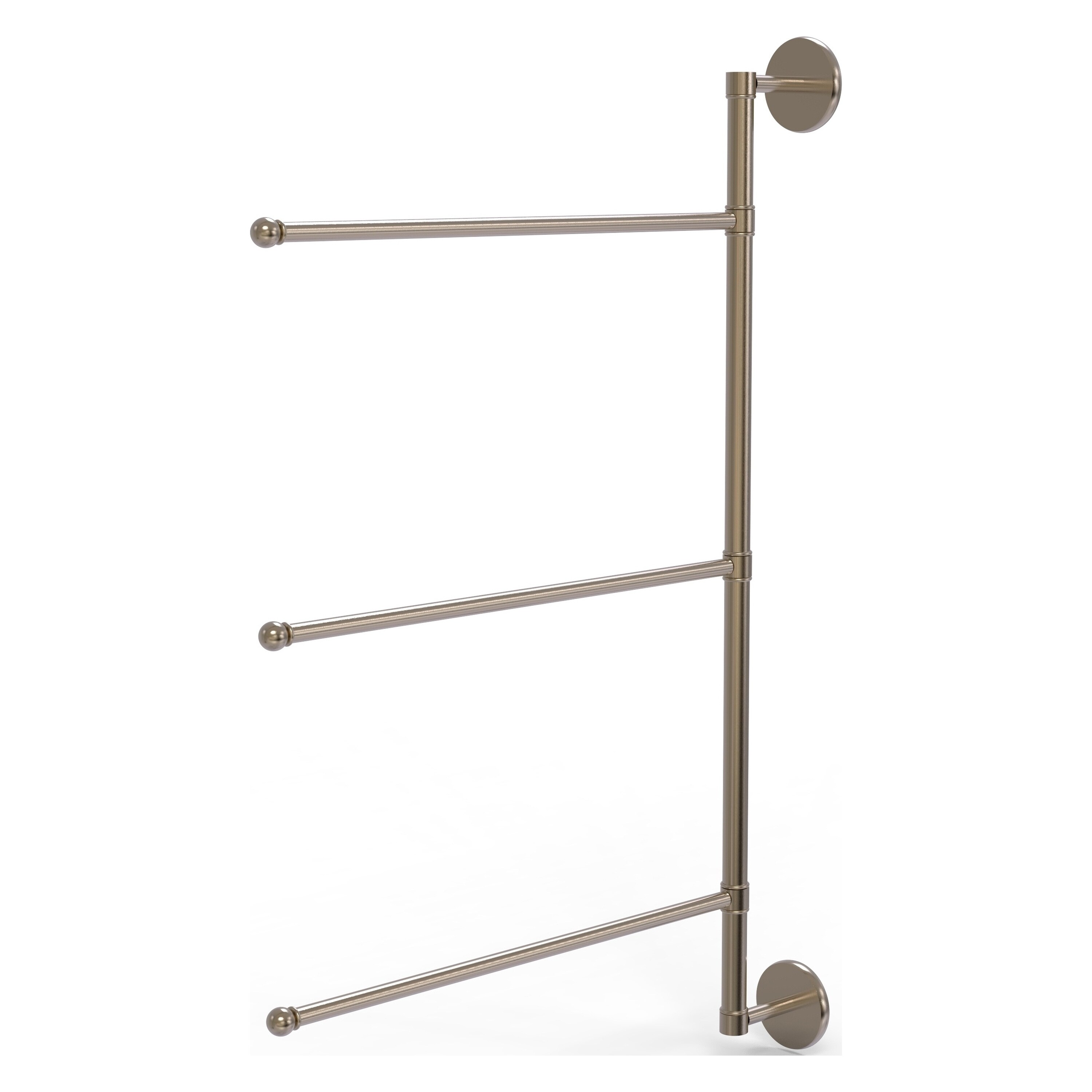 Allied Brass P1027/3/16/28-PEW Prestige Skyline 28-in Antique Pewter Wall mount Single Towel Bar