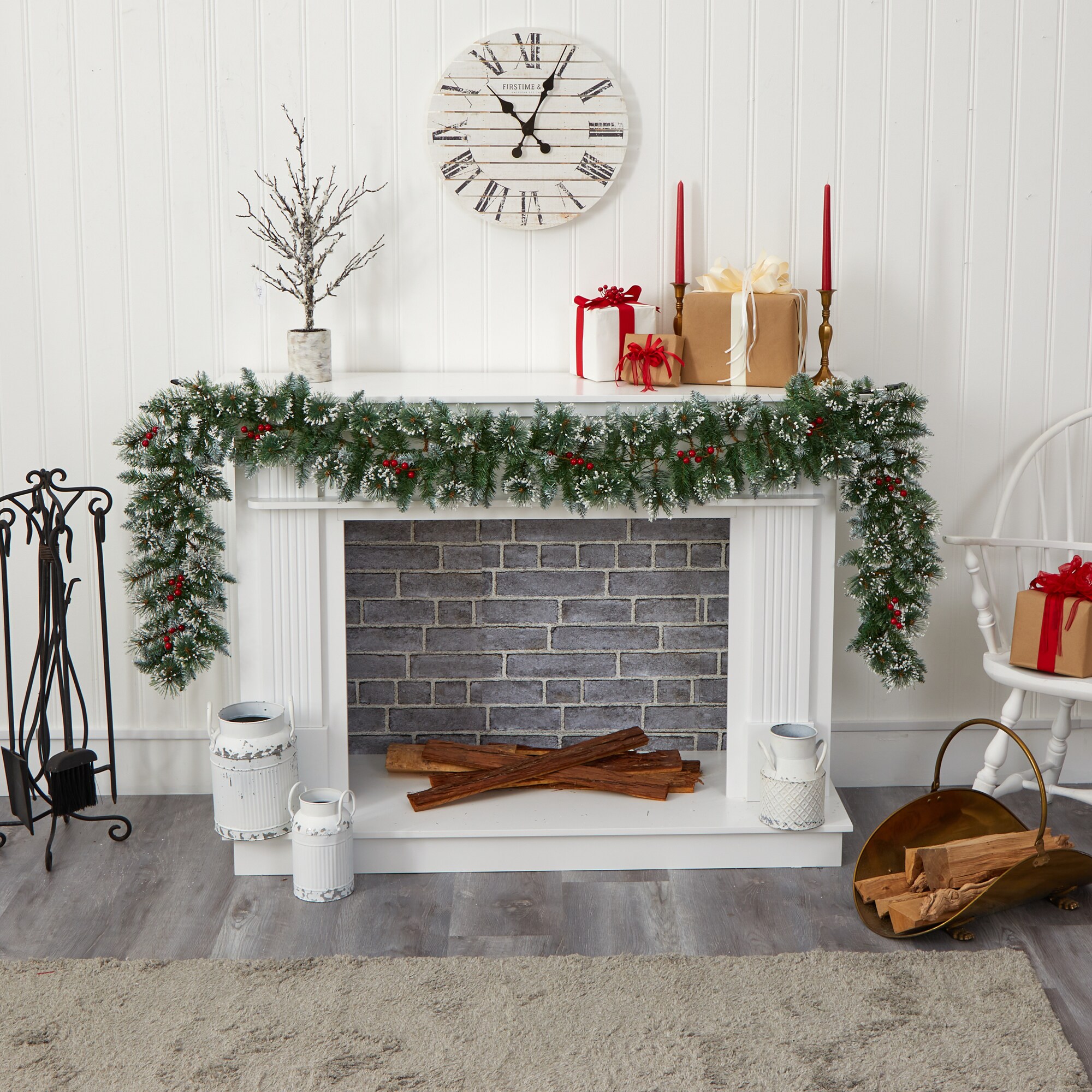 Nearly Natural W1102 Artificial-Christmas-Garland - View #6