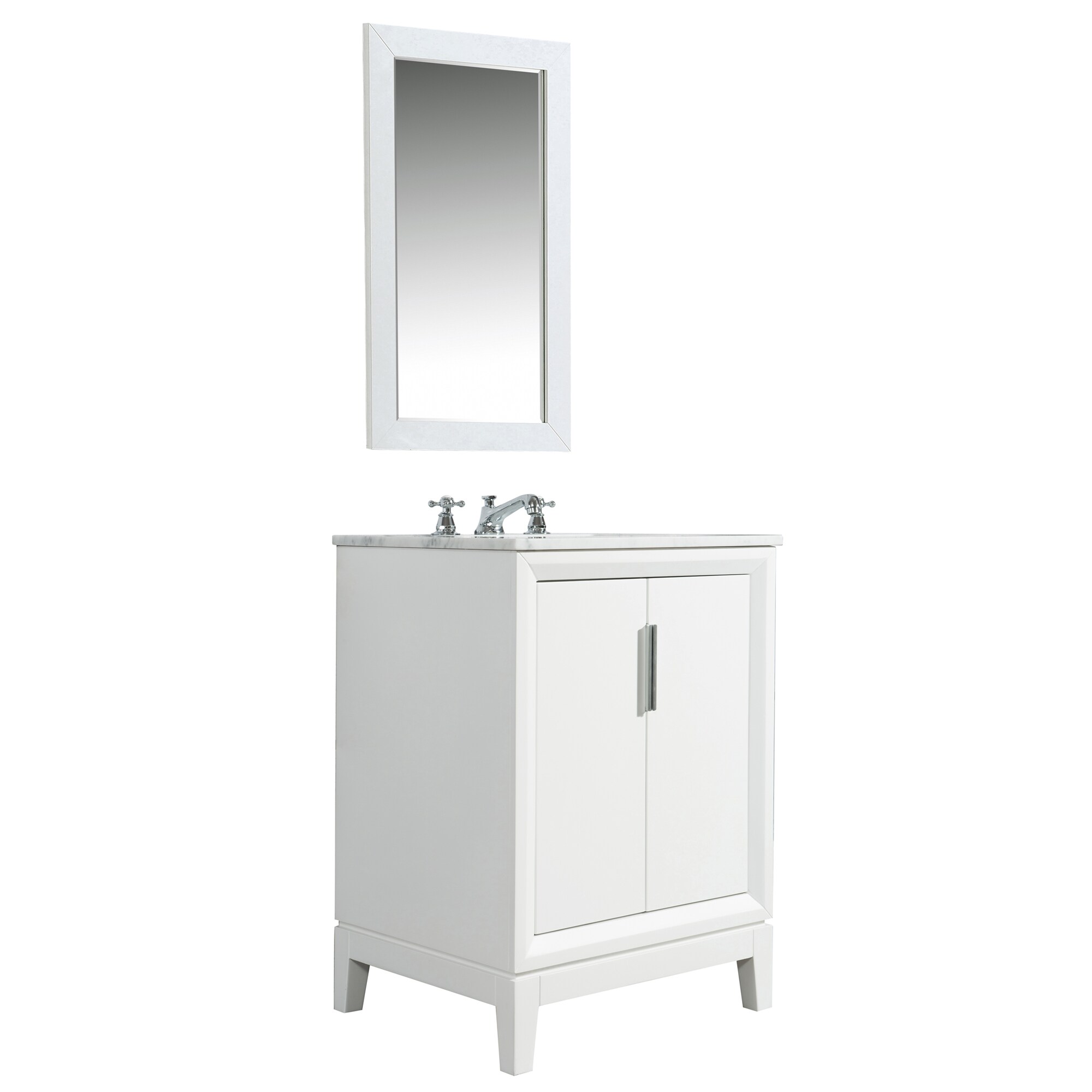 Water Creation Elizabeth 24-in Pure White Undermount Single Sink ...