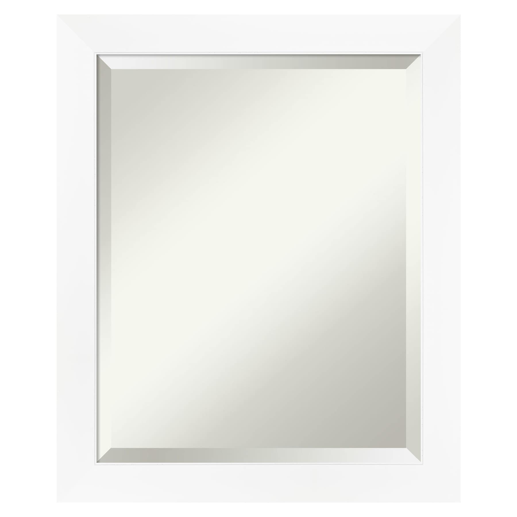 Amanti Art DSW4593028 Cabinet 19.25-Inches x 23.25-Inches Framed Rectangle Bathroom Vanity Mirror ( Matte White )