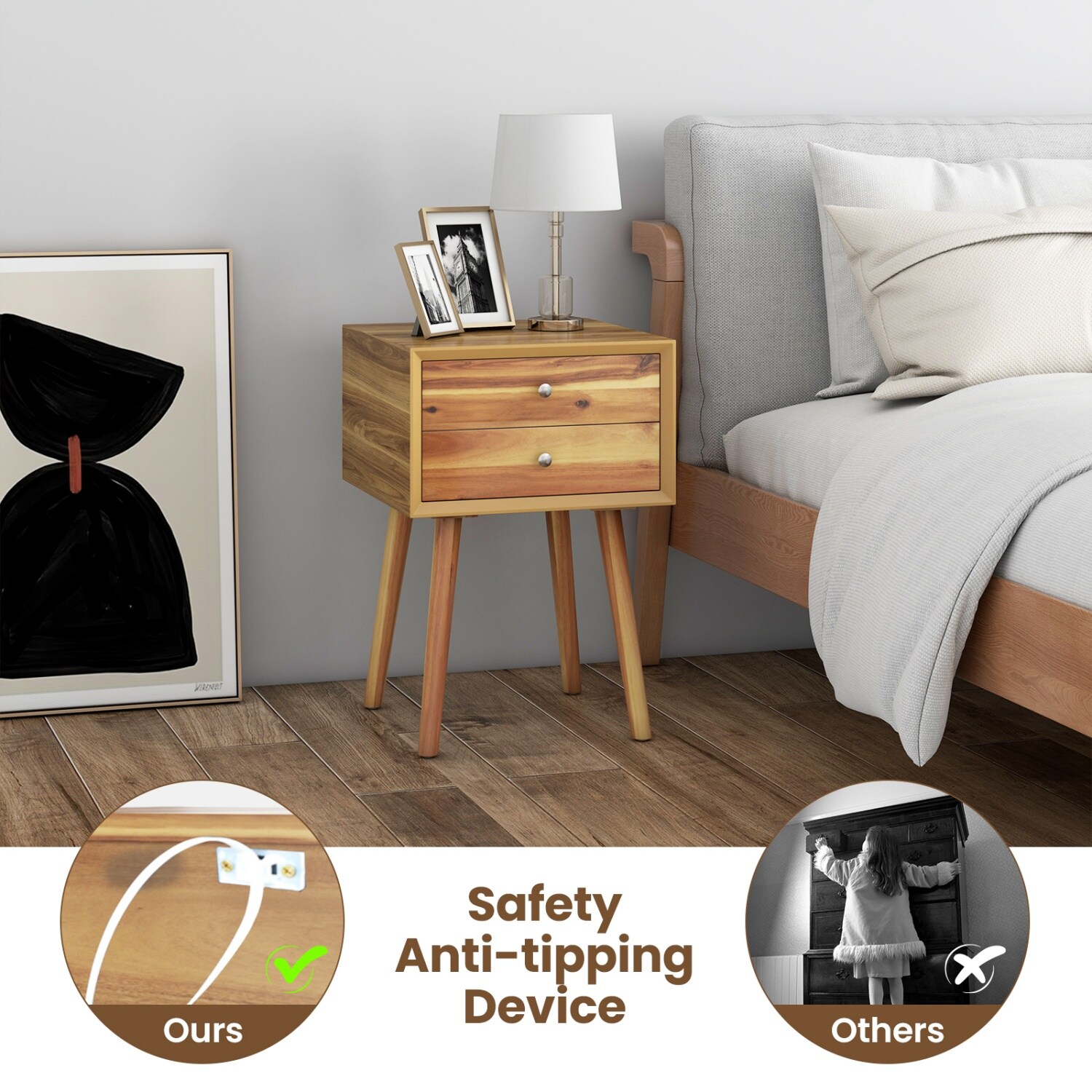 Costway CSHY004126 nightstands - View #8