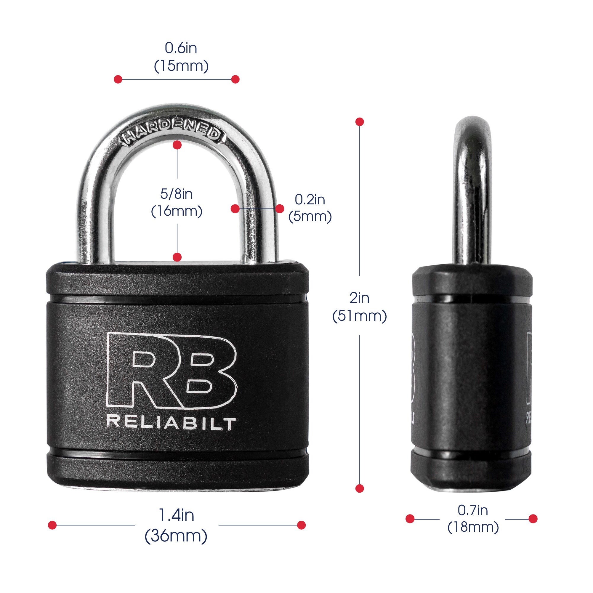 RELIABILT AH35001L Padlocks-Locks-Cables - View #14