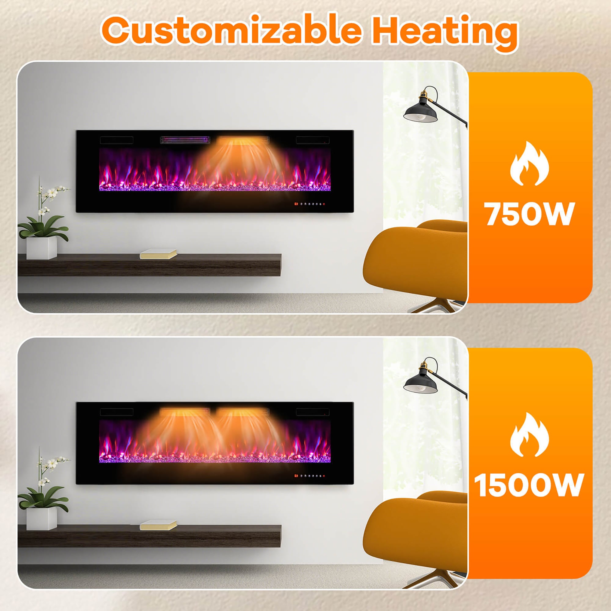 Goplus FP10235US-60 Electric-Fireplaces - View #3