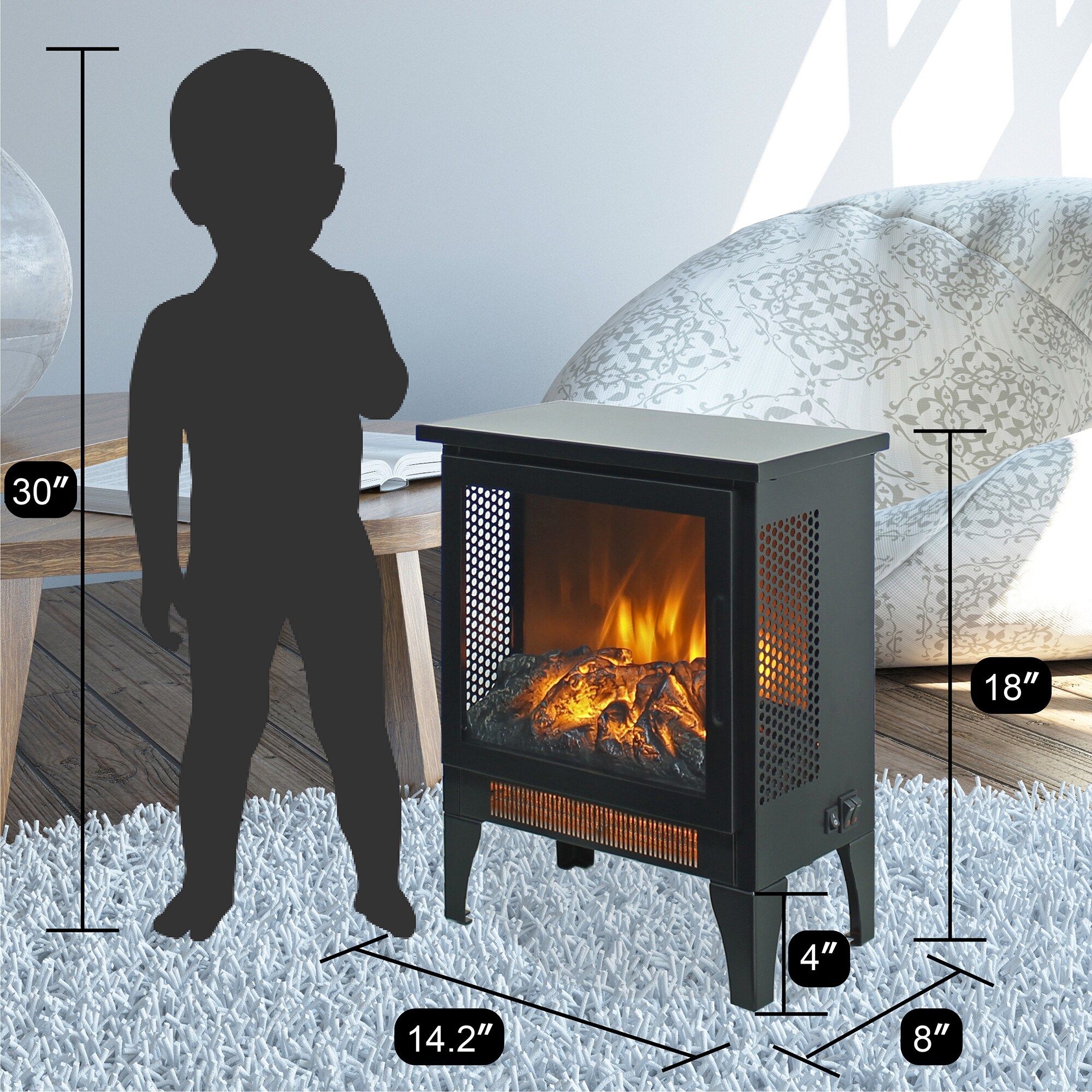 Bybafun YB5600007 Electric-Fireplaces - View #7