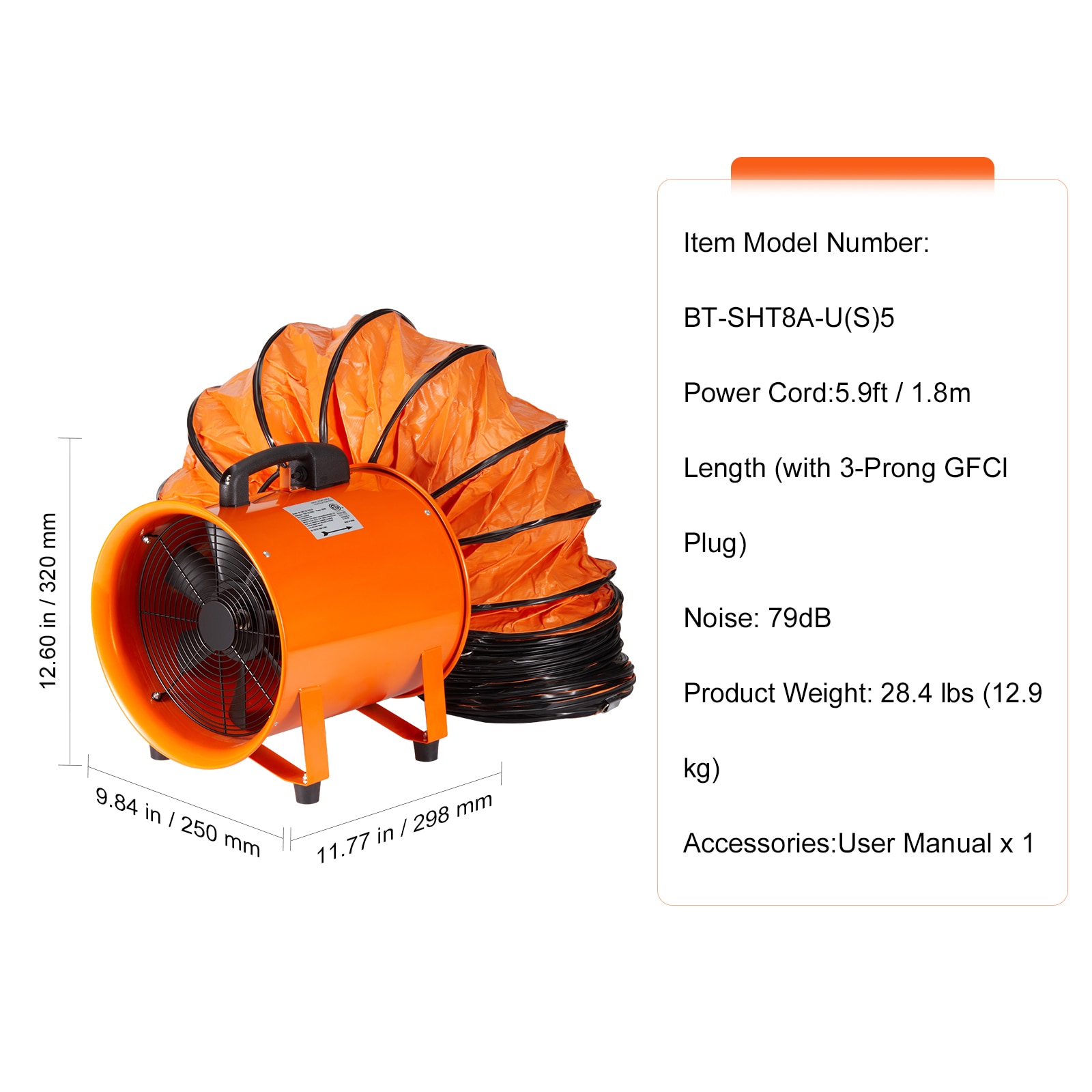 VEVOR BXSGS230W58IN475TV1  - View #8