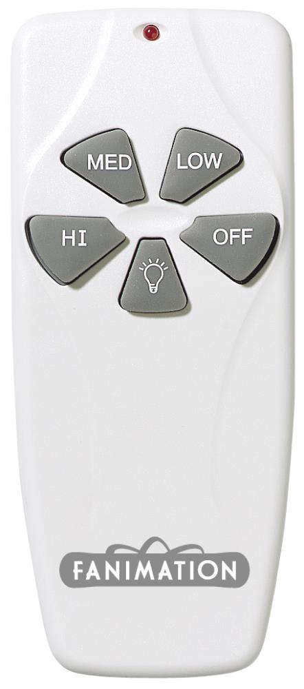 Fanimation C4 3-Speed White Indoor Ceiling Fan Handheld