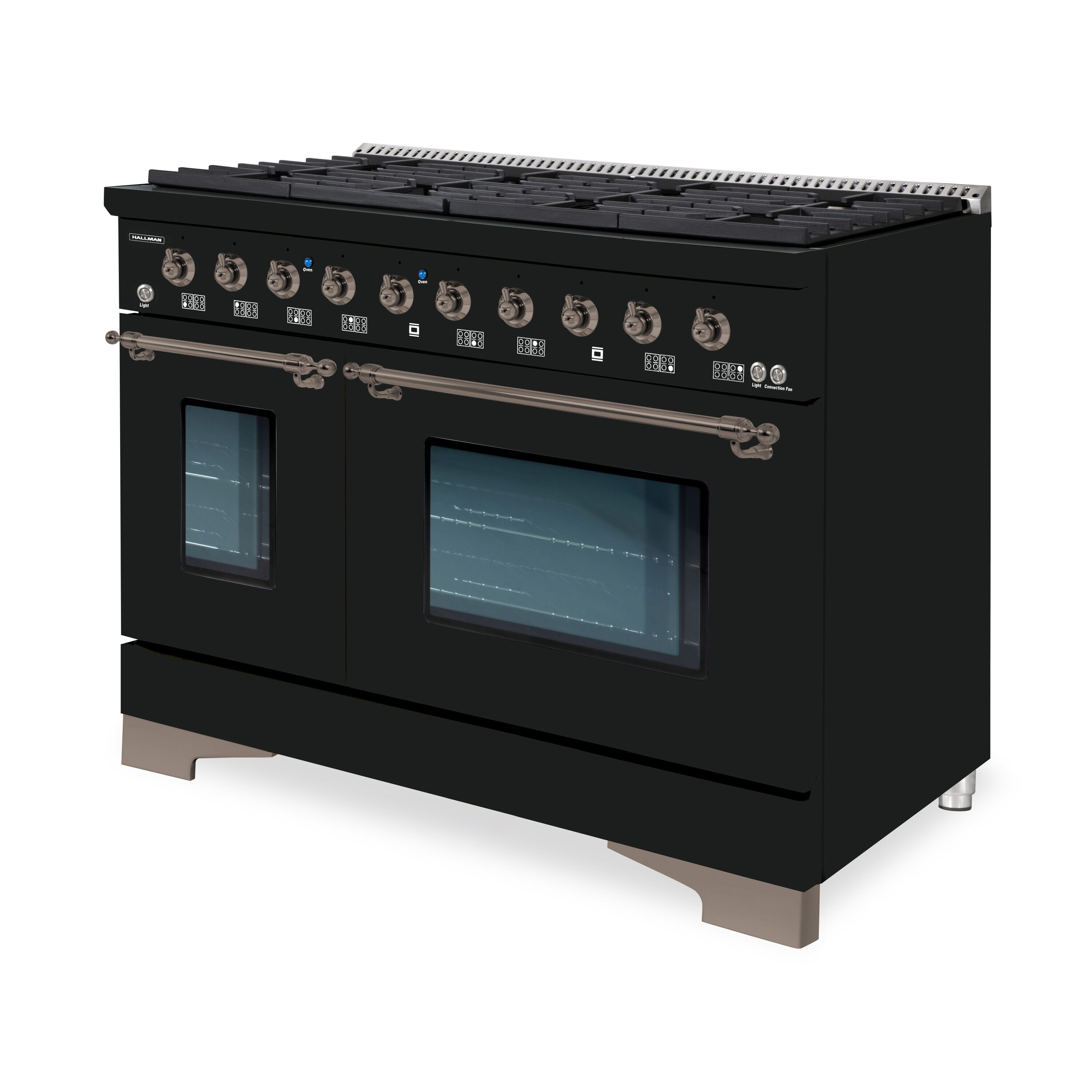 Hallman HCLRDF48BZGB Double-Dual-Fuel-Ranges - View #2