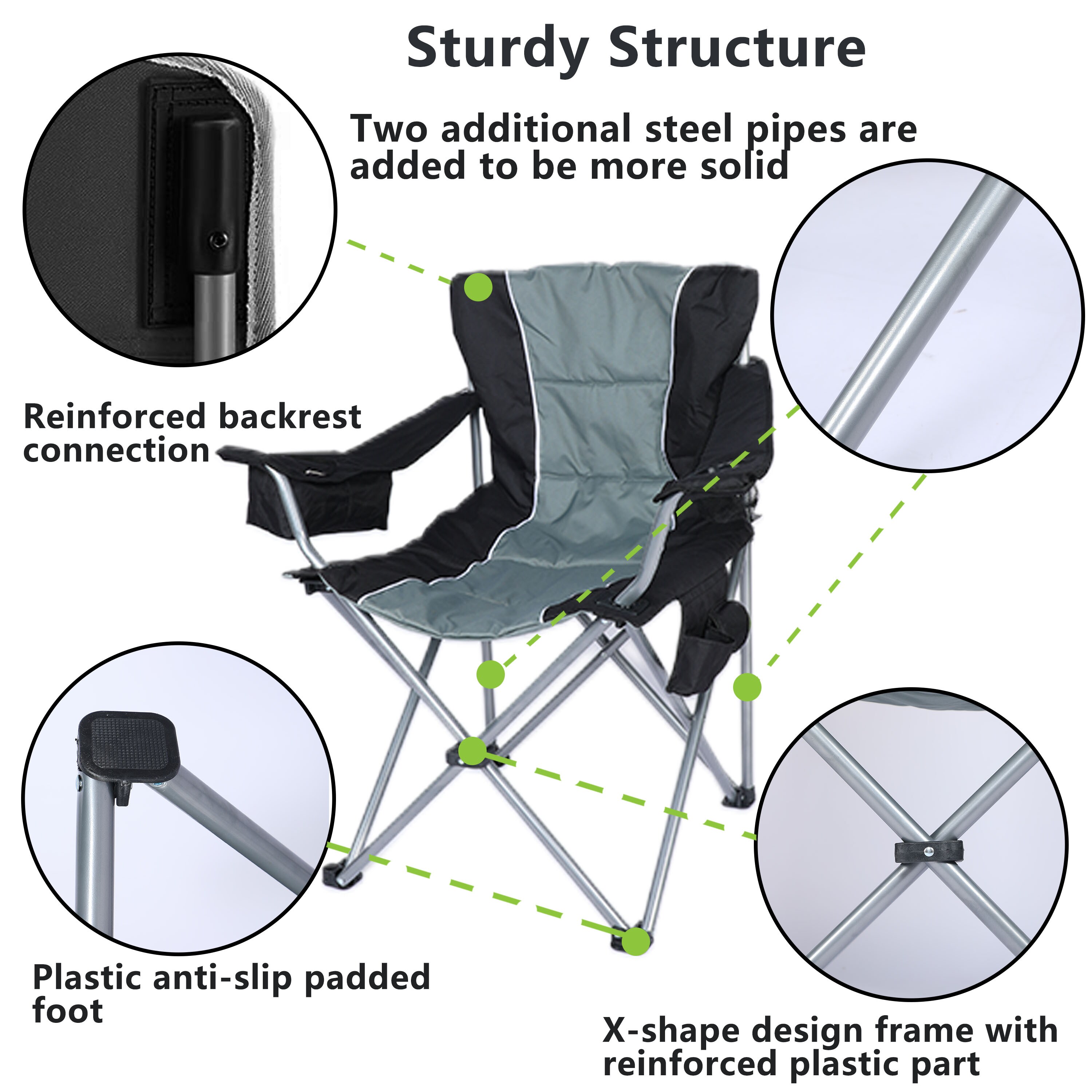Mondawe MO-CCAC2435XBU1 Beach-Camping-Chairs - View #4