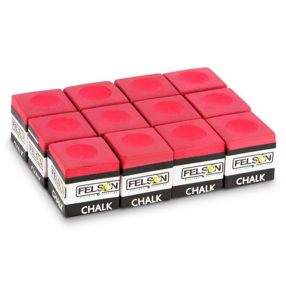 Billiards Chalk Billard Chalk Chalk " Pioneer " Red 12er Pack 
