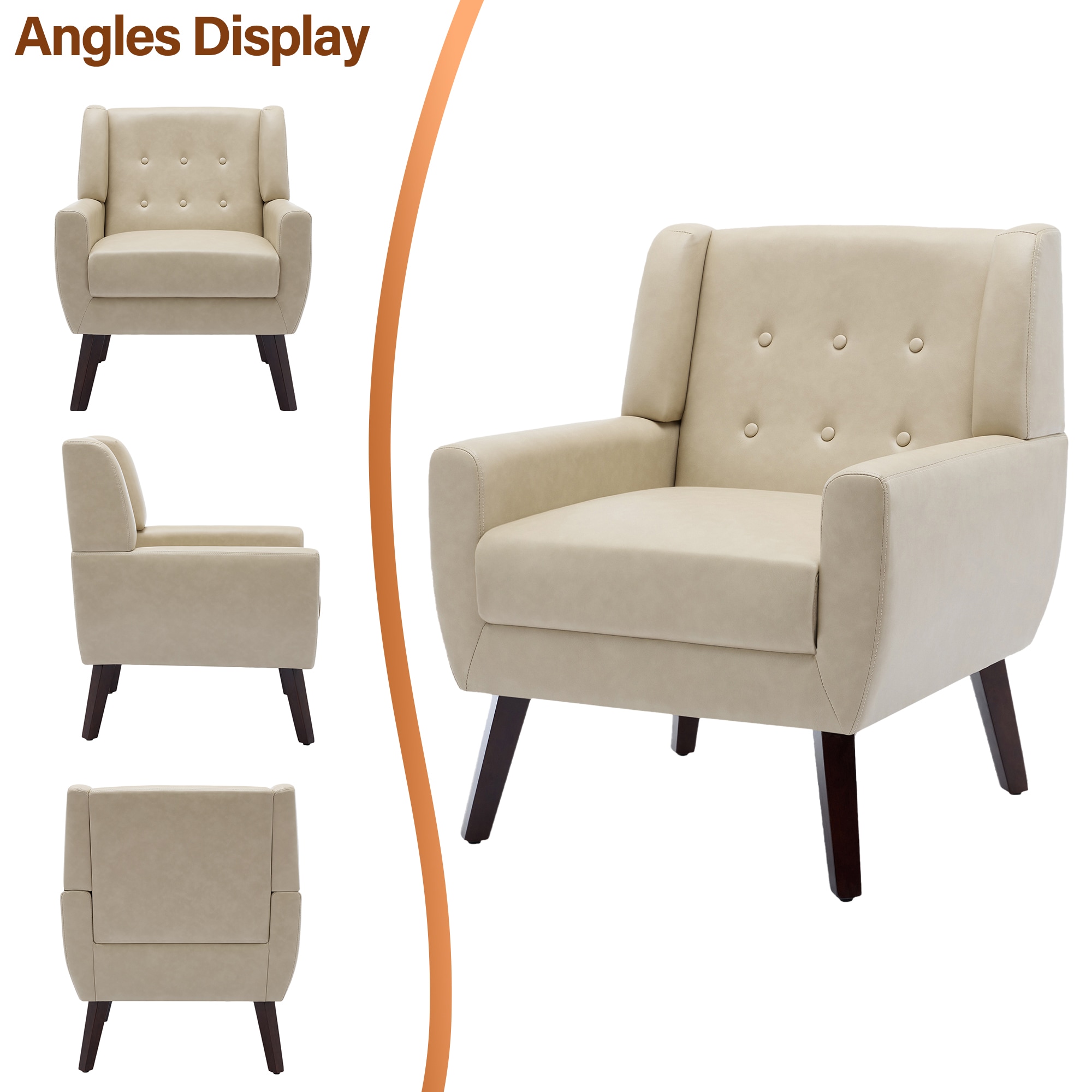Dreamsidea LS-SF0003-P CREAM chairs - View #4