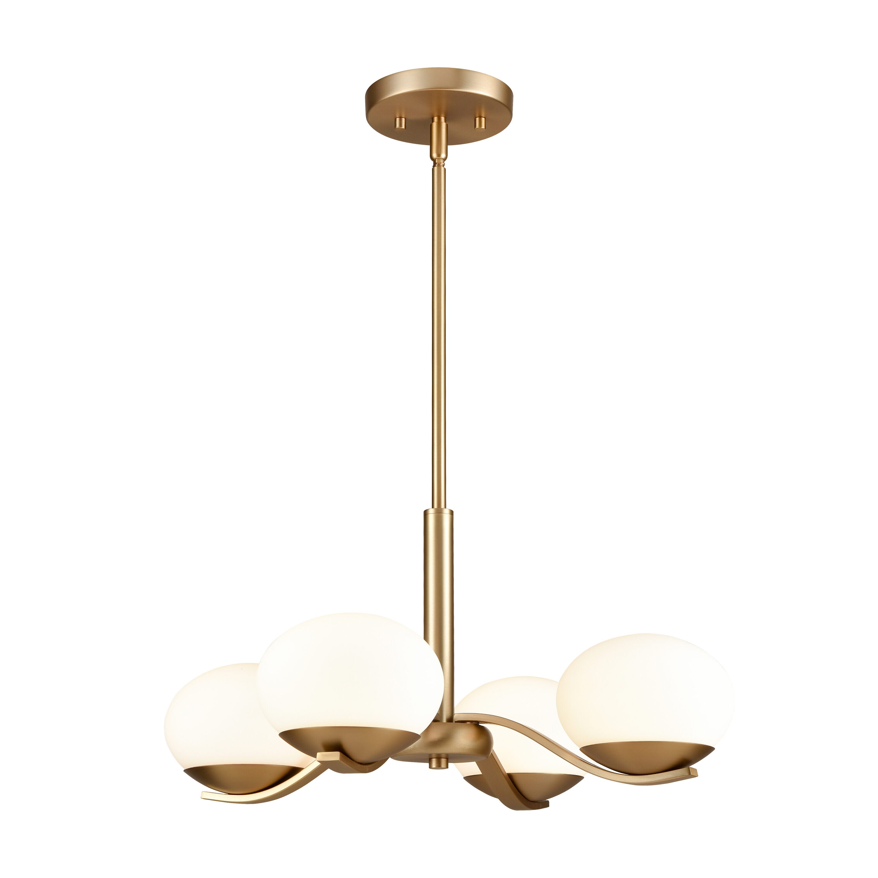 Westmore by ELK Lighting LW-202302010138 Hickory Gold Mid-century For Use in Bedrooms, Dining Rooms, Foyers, Living Rooms Chandelier