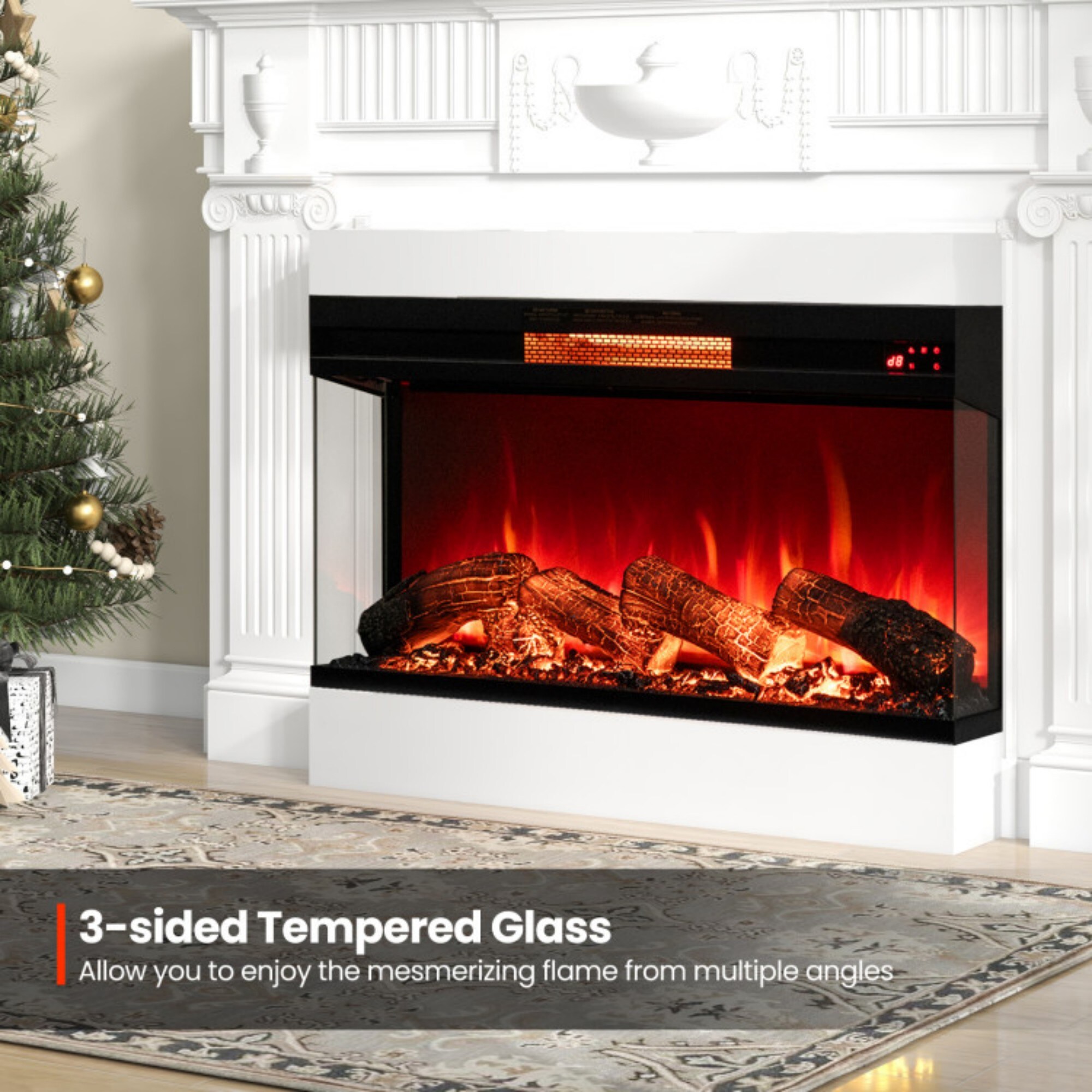 LUCKY ONE LO-FP10807USBK Electric-Fireplaces - View #4