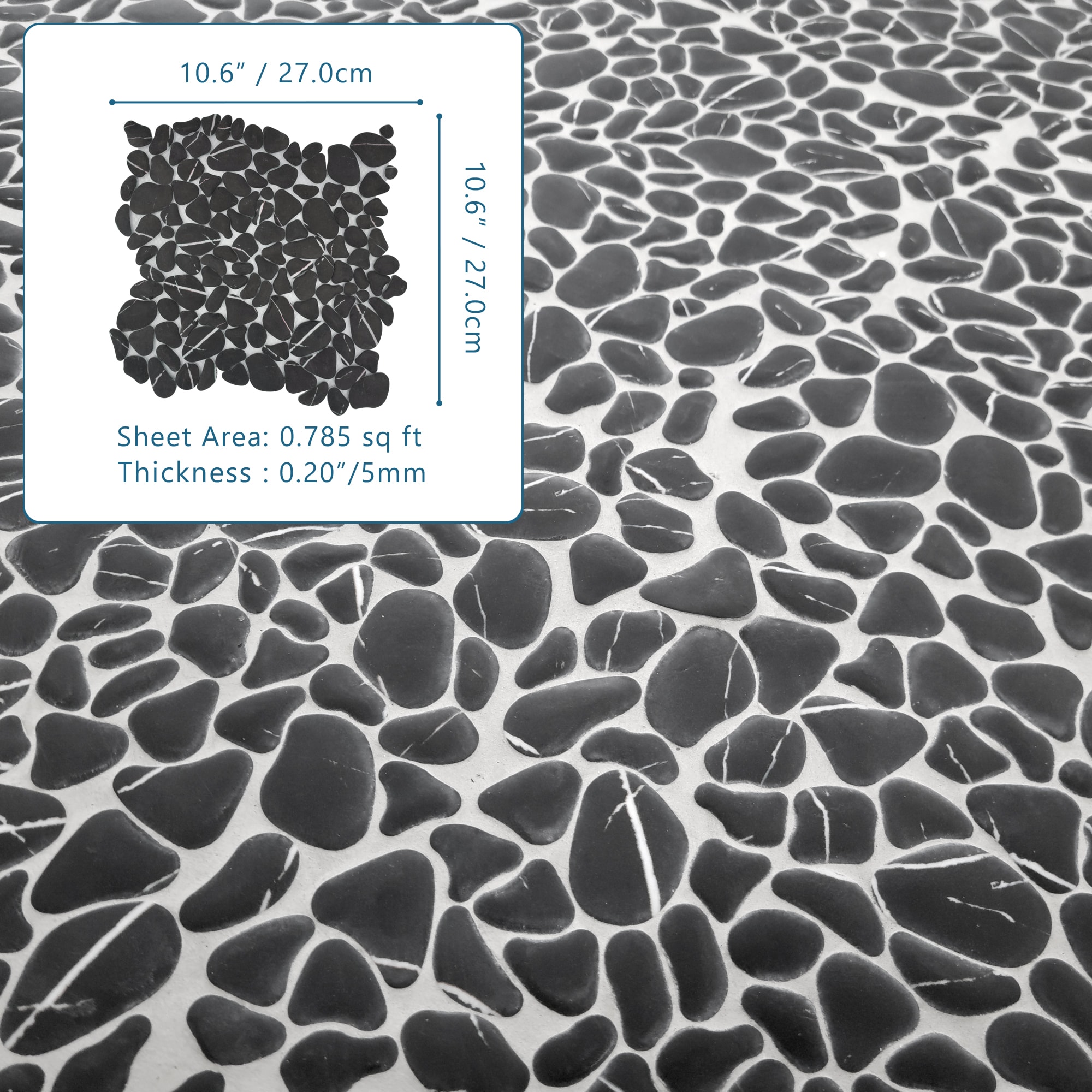 SUNWINGS SLHEX-BLK-10 Ceramic-Tile - View #7