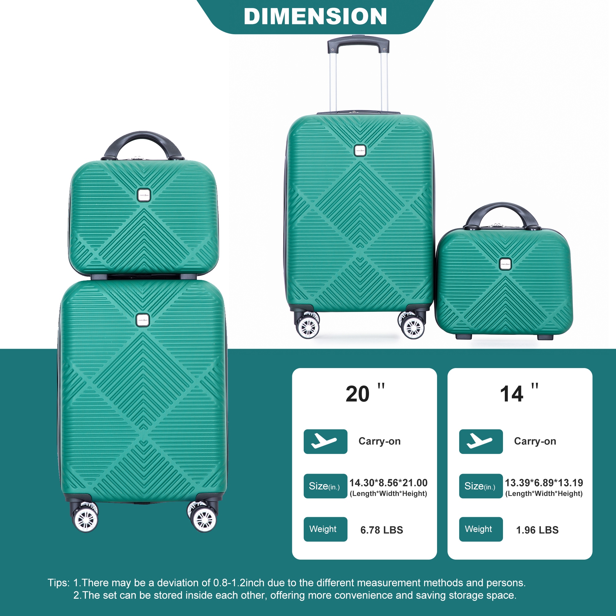 SINOFURN SYD9400017GN Luggage-And-Luggage-Sets - View #10