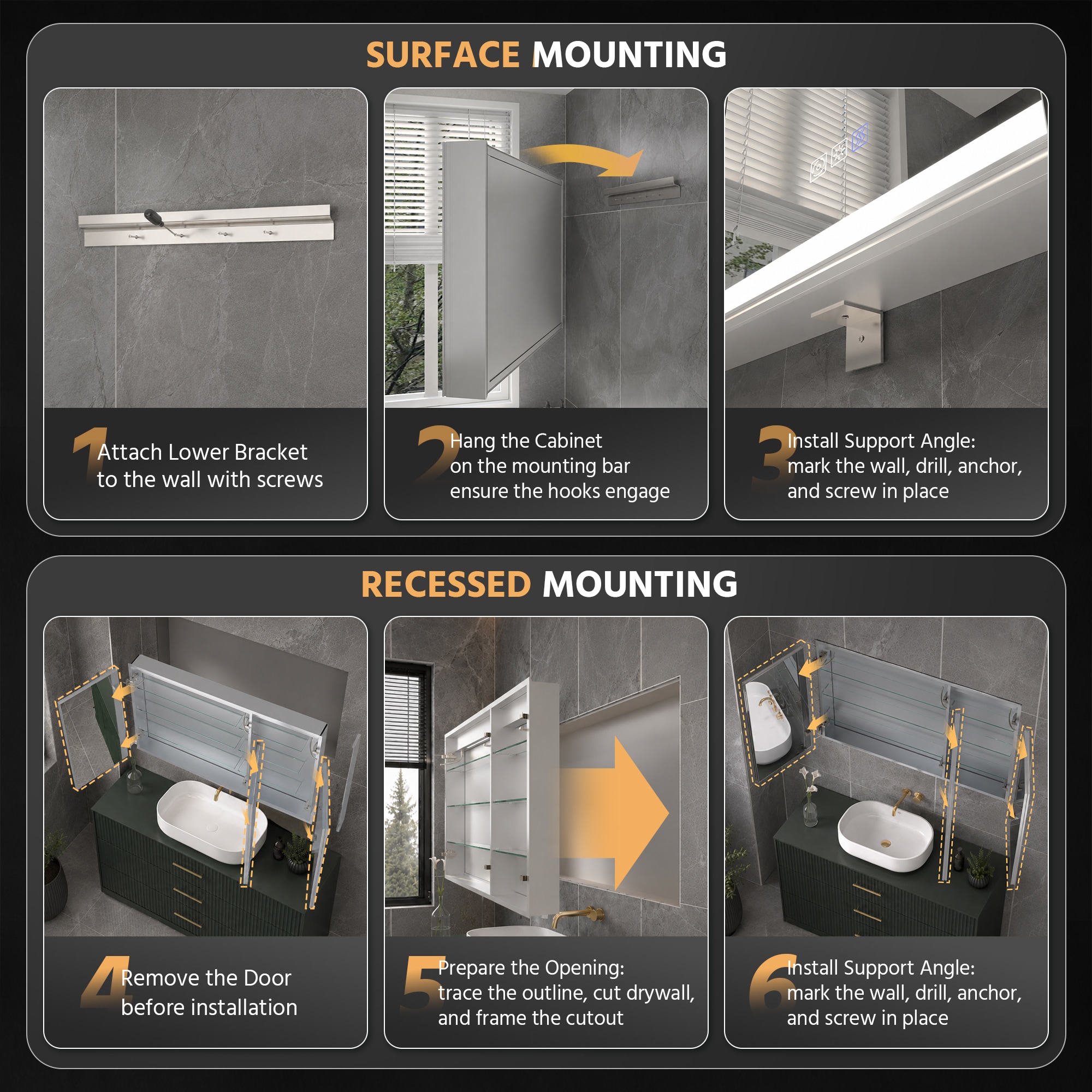 ExBrite EXMC4030V8DX Bathroom-Medicine-Cabinets - View #14