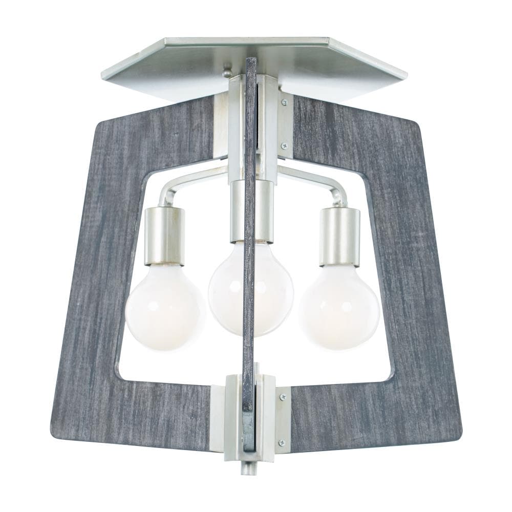 Varaluz 268S03SOG Lofty 3 -Light 18.5-in Gray Flush Mount Light