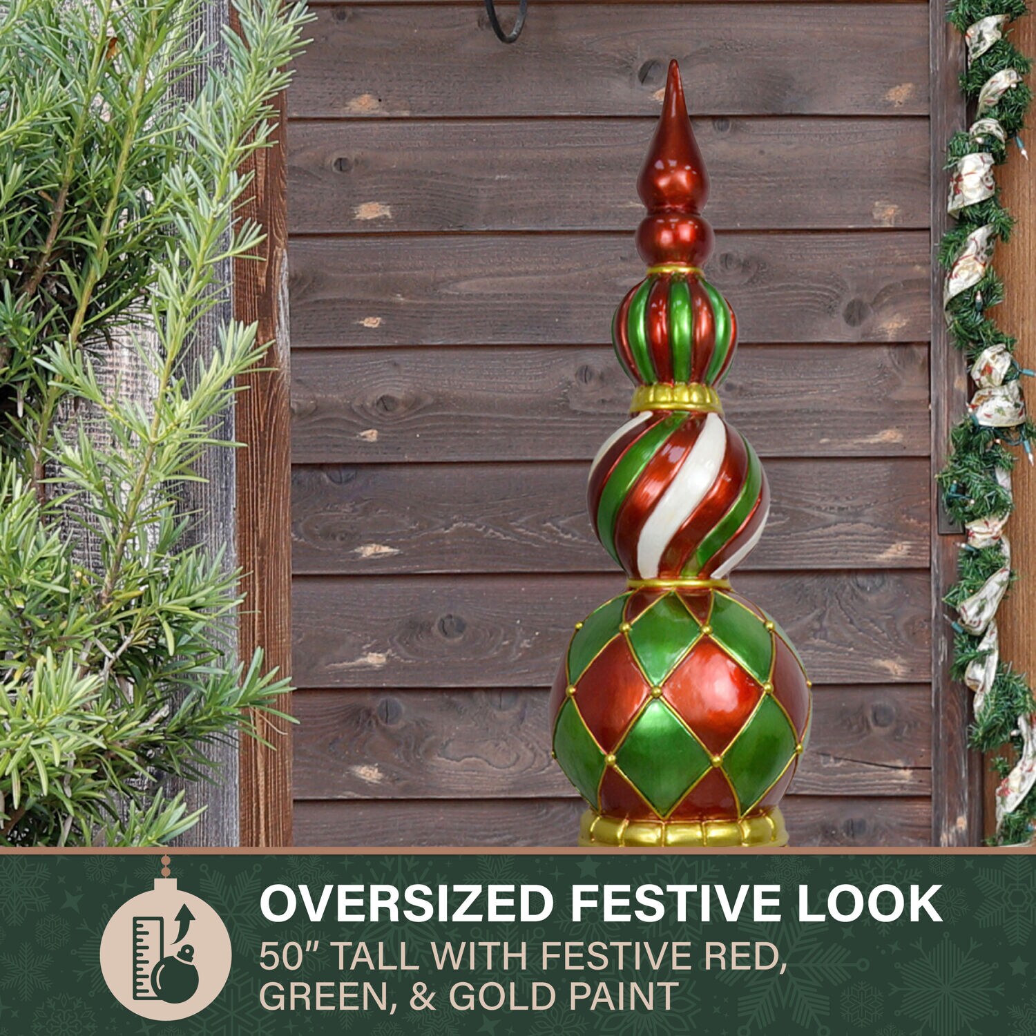 Fraser Hill Farm FFRS050-0FIN-RED Table-Christmas-Decorations - View #3