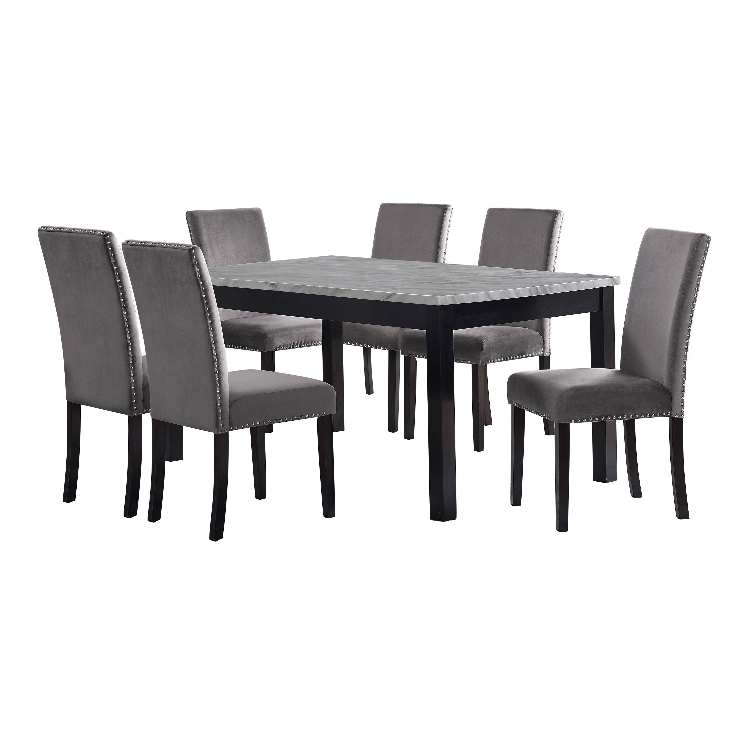 New Classic Furniture 41-400-GYD6C Dining-Sets - View #2
