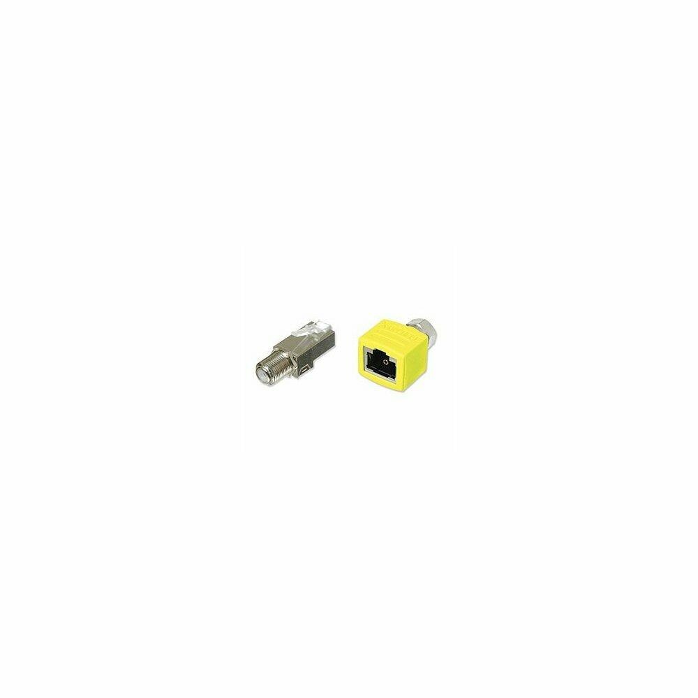  EFLTE2412 X-RJAX Snap-in Coax Female to Male Combo Kit Yellow