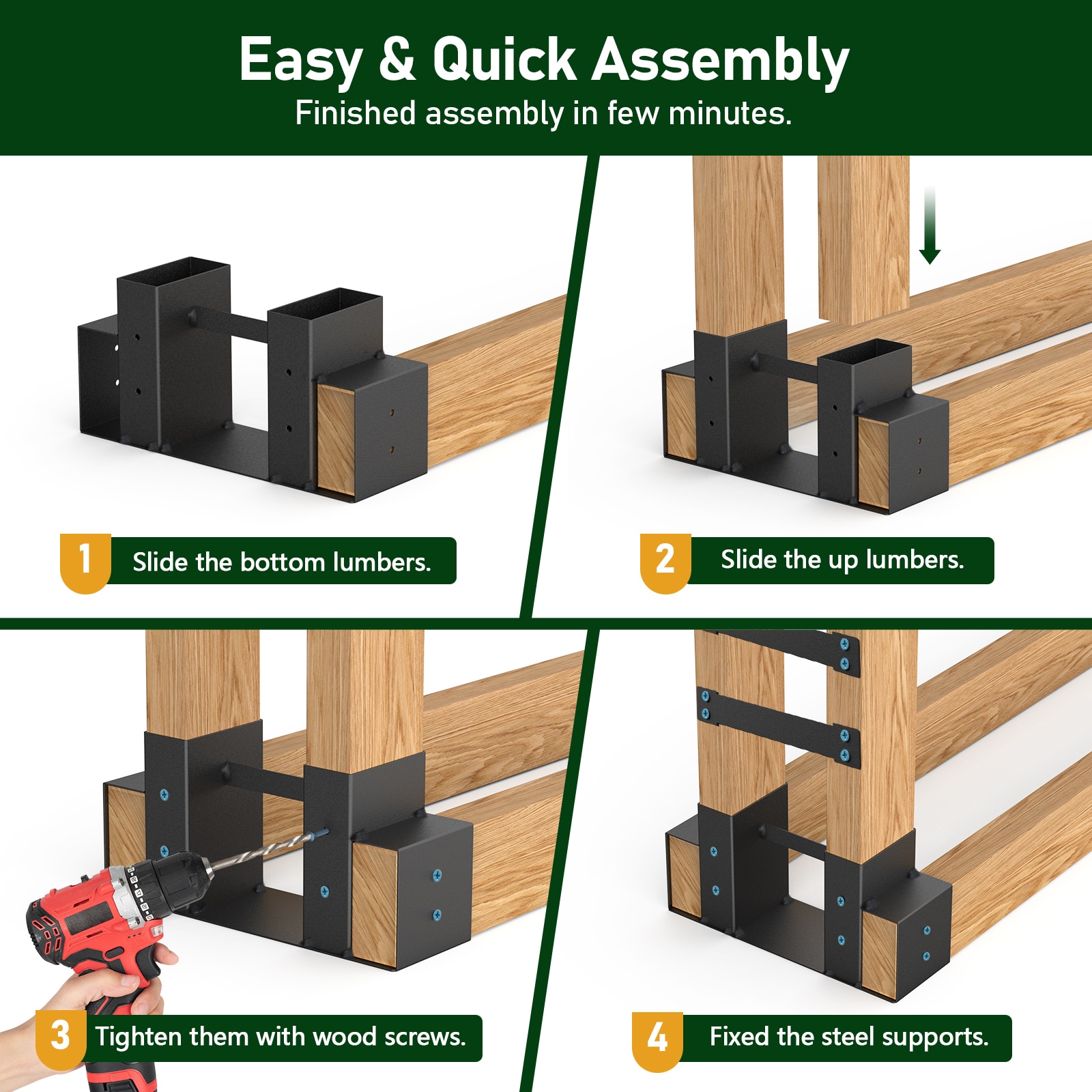 Runesay HB02ODHT-15 Firewood-Storage - View #4