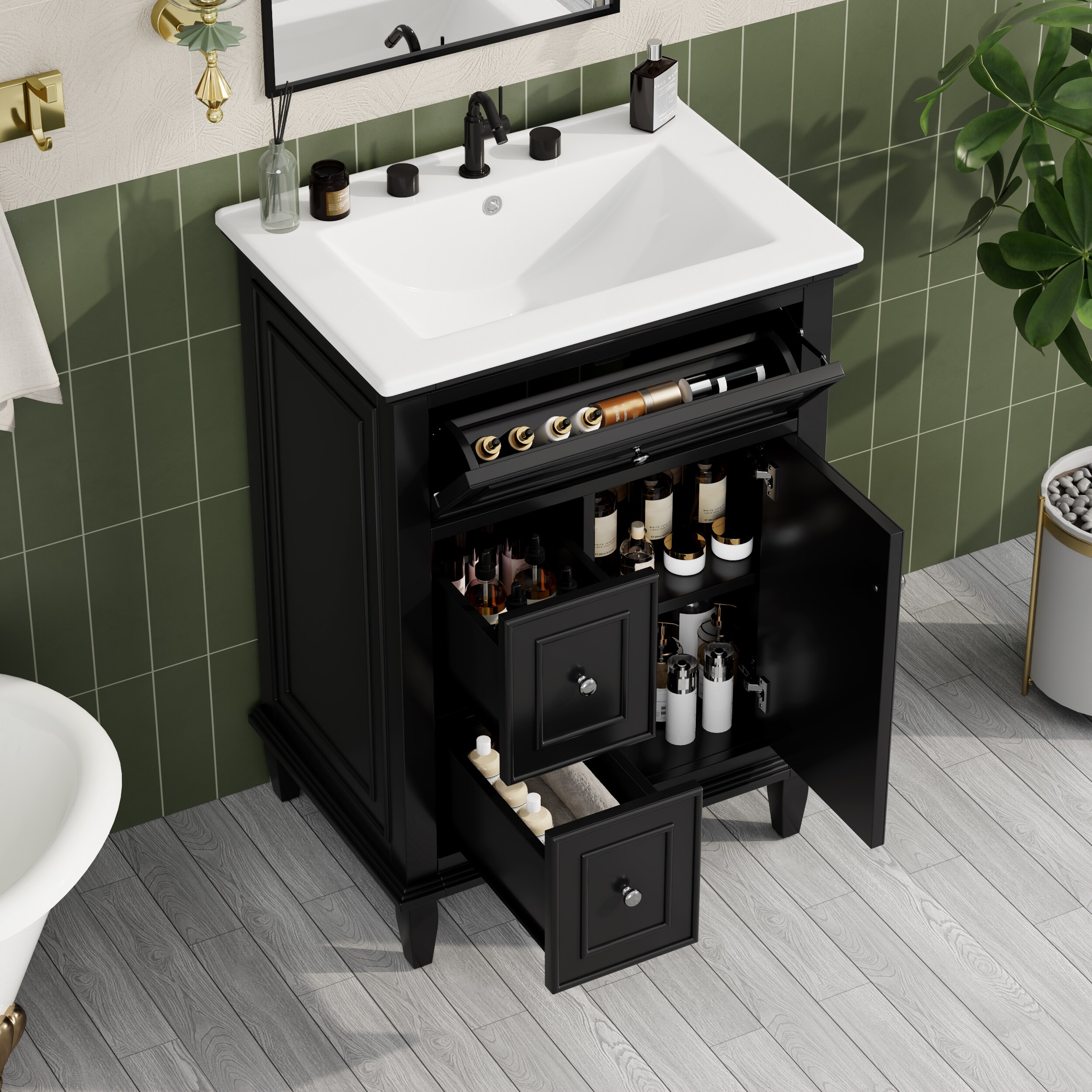 ModernLuxe L3P-N759P252821B Bath-Vanity-Combo - View #2