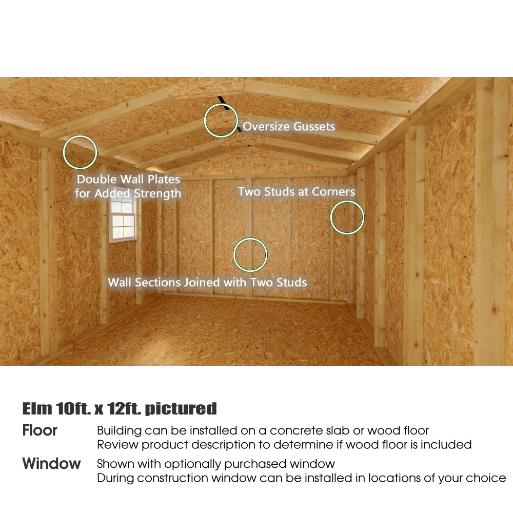 Best Barns ELM1012DF Wood-Storage-Buildings - View #7