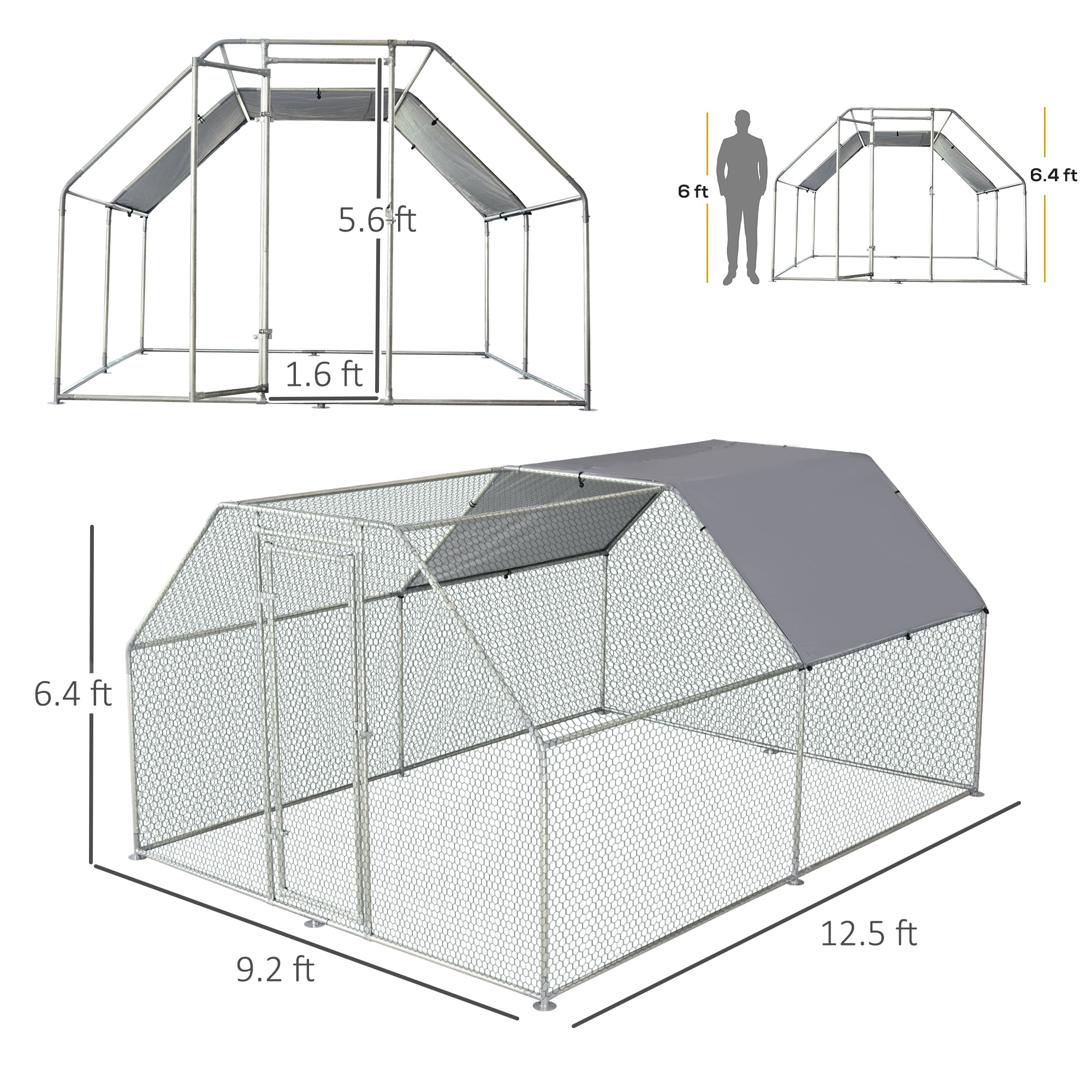 Maocao Hoom JL166335 Chicken-Coops-Rabbit-Hutches - View #3