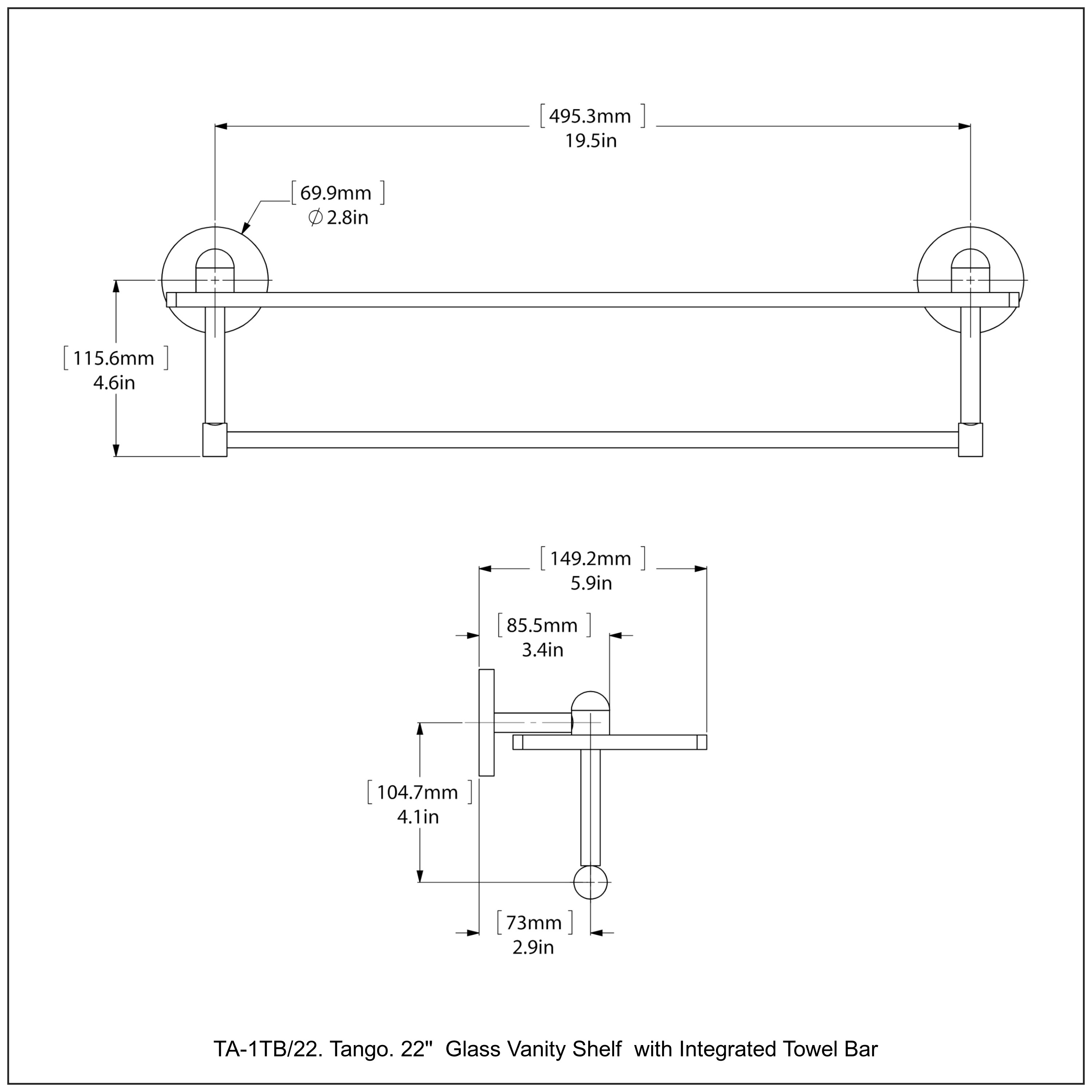 Allied Brass TA-1TB/22-ORB Bathroom-Shelves - View #3