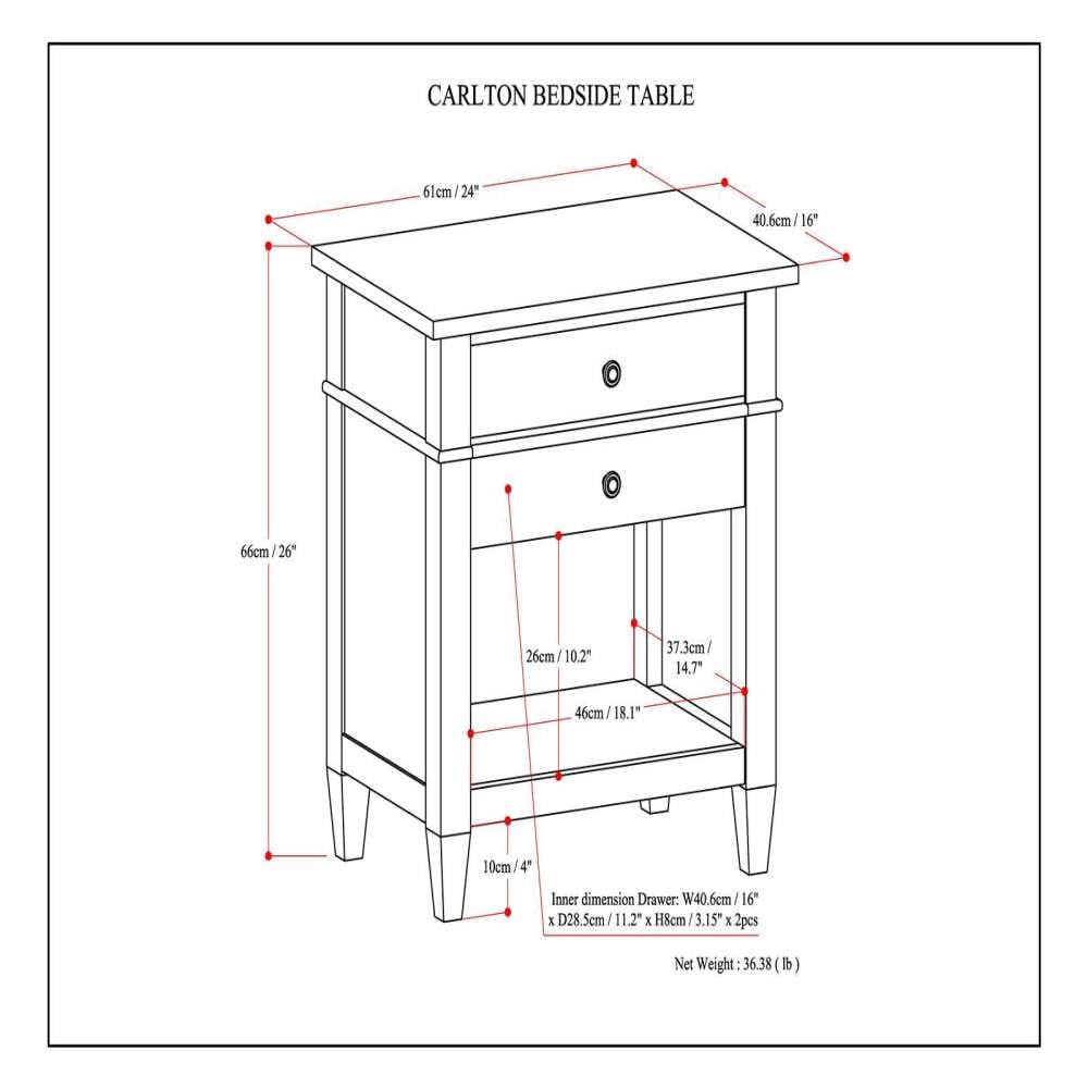 Simpli Home 3AXCCRL-11GR nightstands - View #12