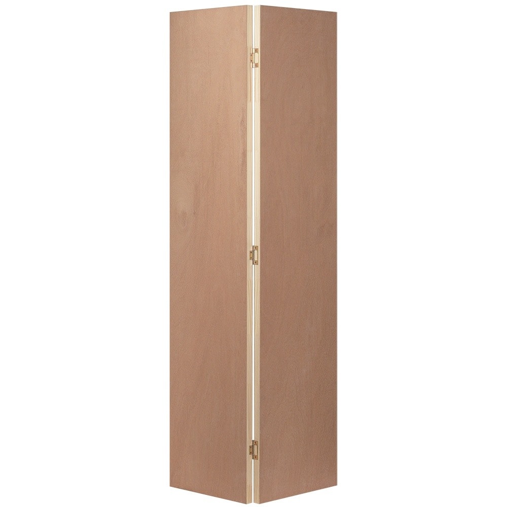 RELIABILT ABS612560 24-in x 80-in Unfinished Flush Textured Hollow core Unfinished Lauan Wood Closet Bifold Door ( Hardware Included )