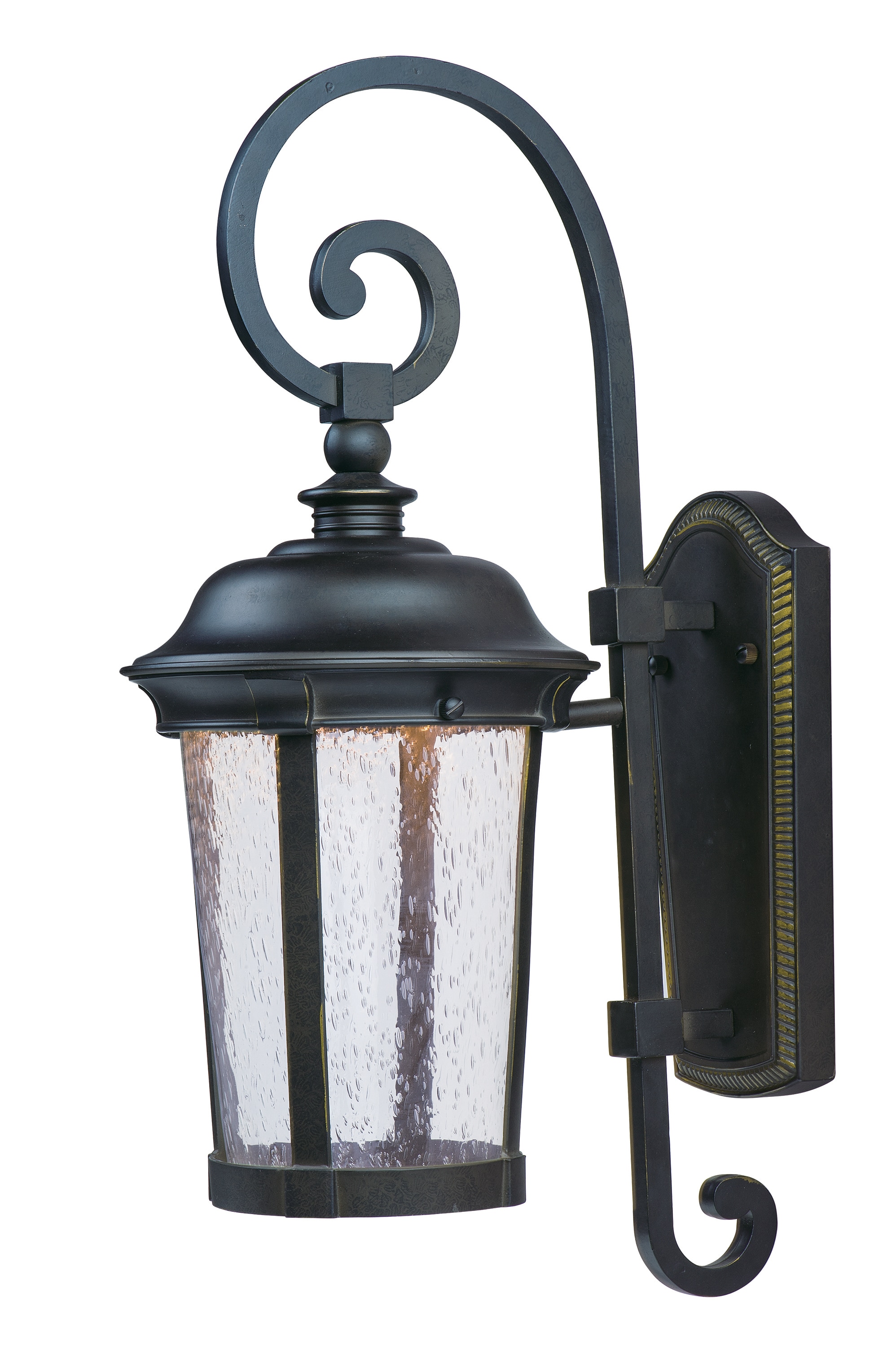 Maxim Lighting 55023CDBZ Dover LED 1 -Light 21-in H Antique Bronze Hardwired Dark Sky Integrated LED Outdoor Wall Light