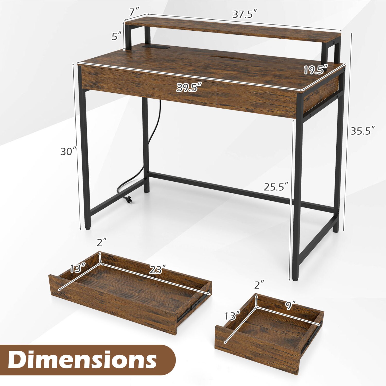 Slickblue D-CO-FC-SU83111BC desks - View #3