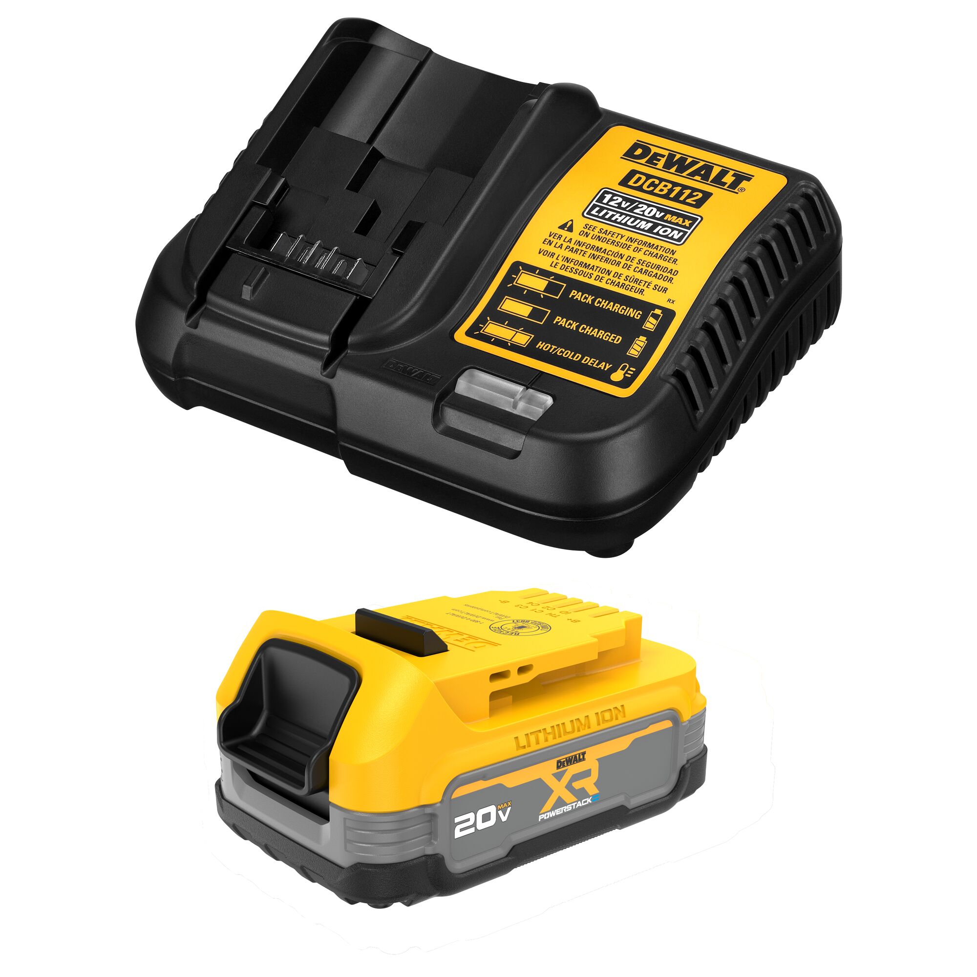 DEWALT XR POWERSTACK 20-V Lithium-ion Battery Charger (1.7 Ah) DCBP034C Sansujyuku sansujyuku.com