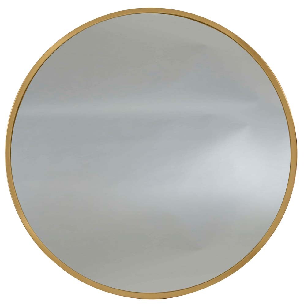 Origin 21 28-in W X 28-in H Round Gold Framed Wall Mirror At Lowes.com