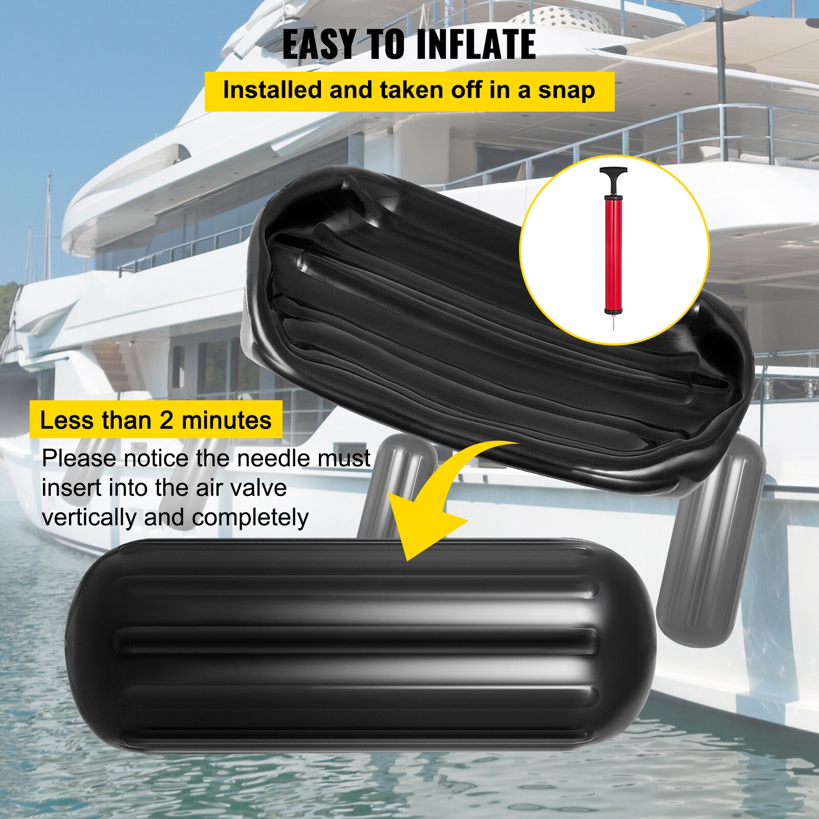 VEVOR DNB10X28YCBHQHS01V0 Boat-Bumpers - View #8