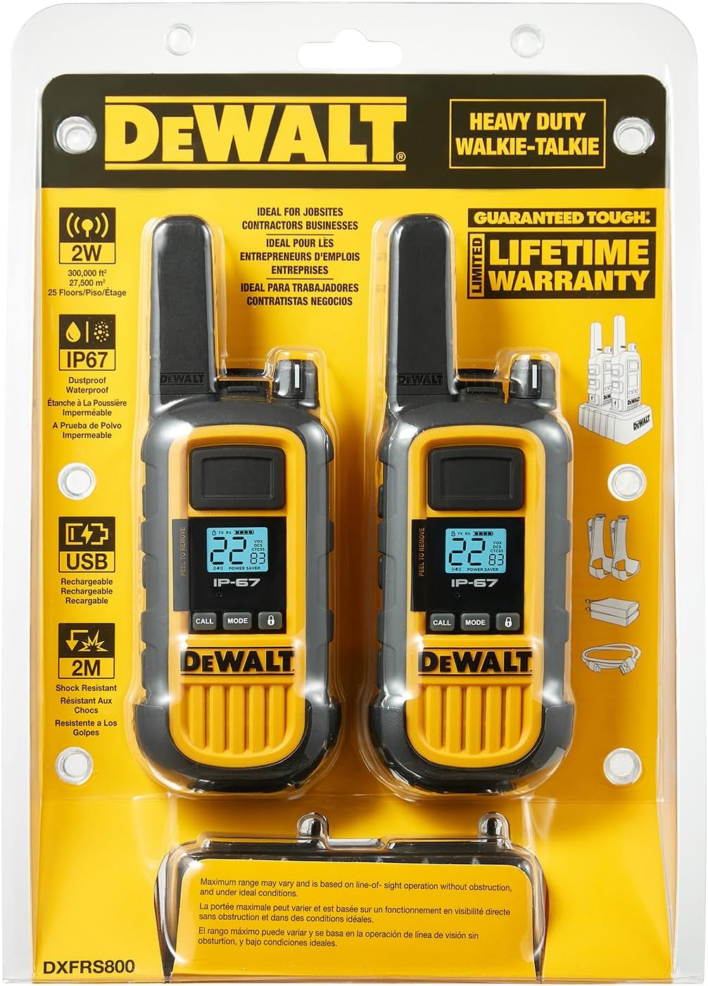 DEWALT DXFRS800 Walkie-Talkies - View #4