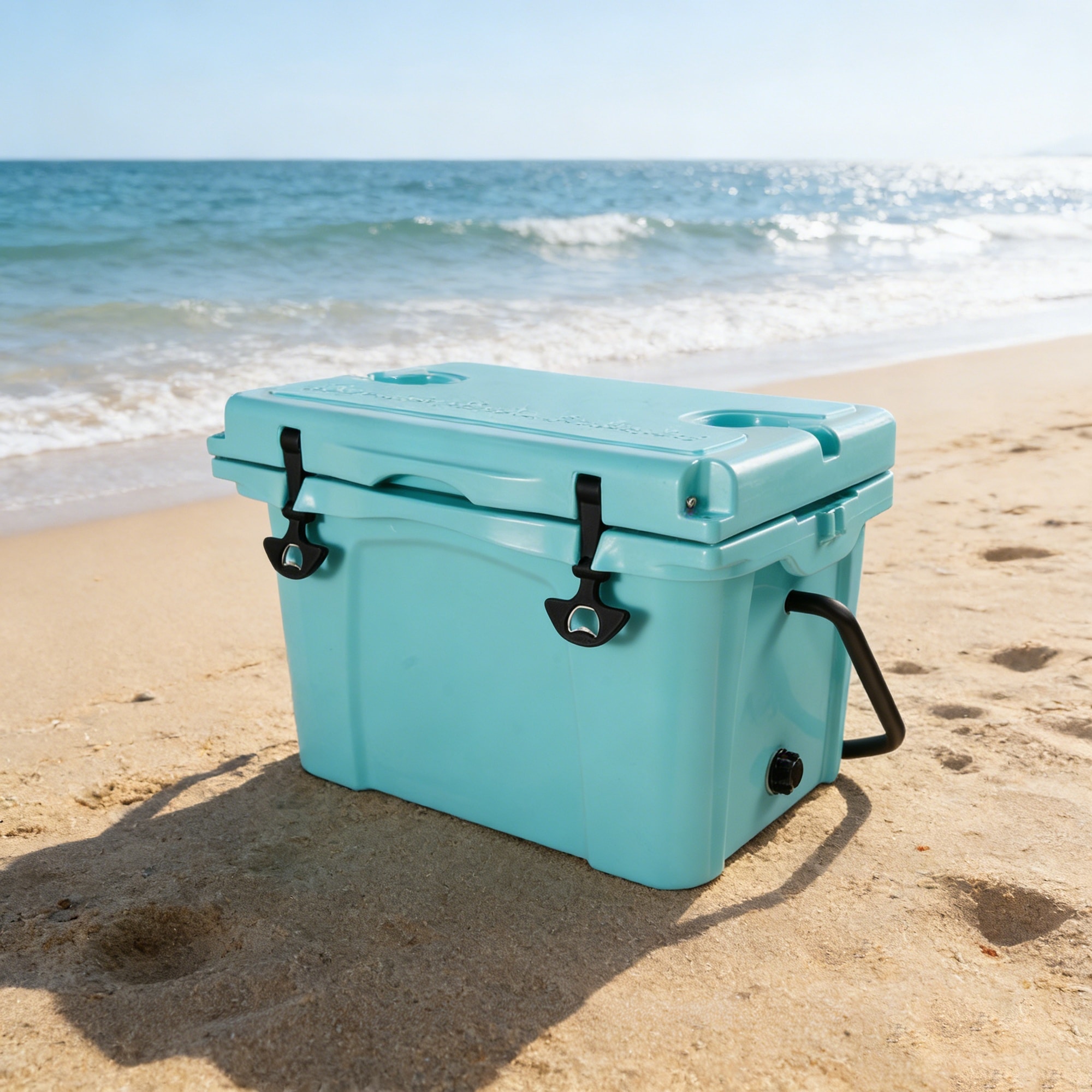 Vorene 25QT Portable Cooler Insulated Hard Bottle Opener Cup Holder 5-7 Day Ice Retention Travel Beach Camping Fishing