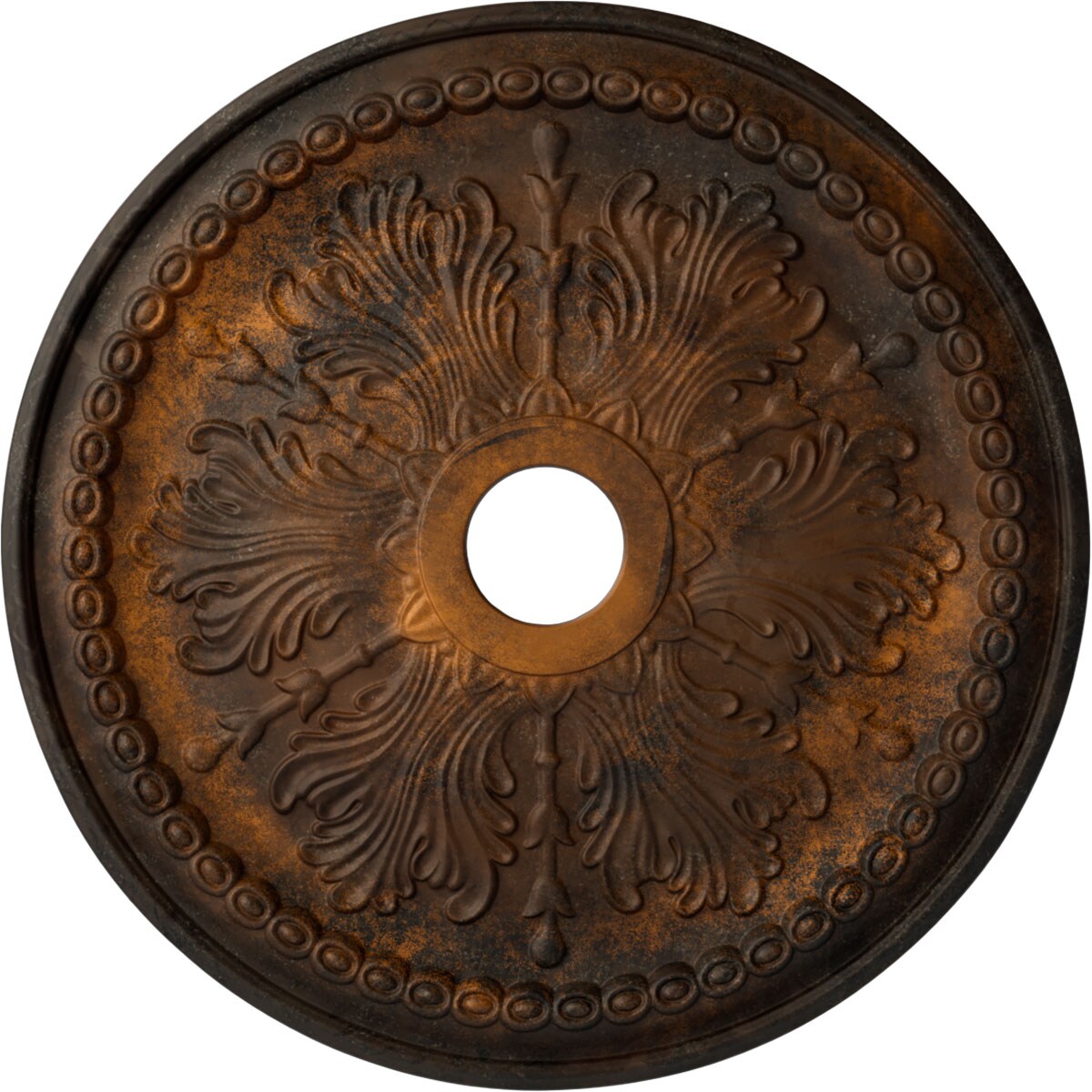 Ekena Millwork CM27WIRUS Winsor 27.5-in W x 27.5-in L Painted Rust Polyurethane Whole Ceiling Medallion