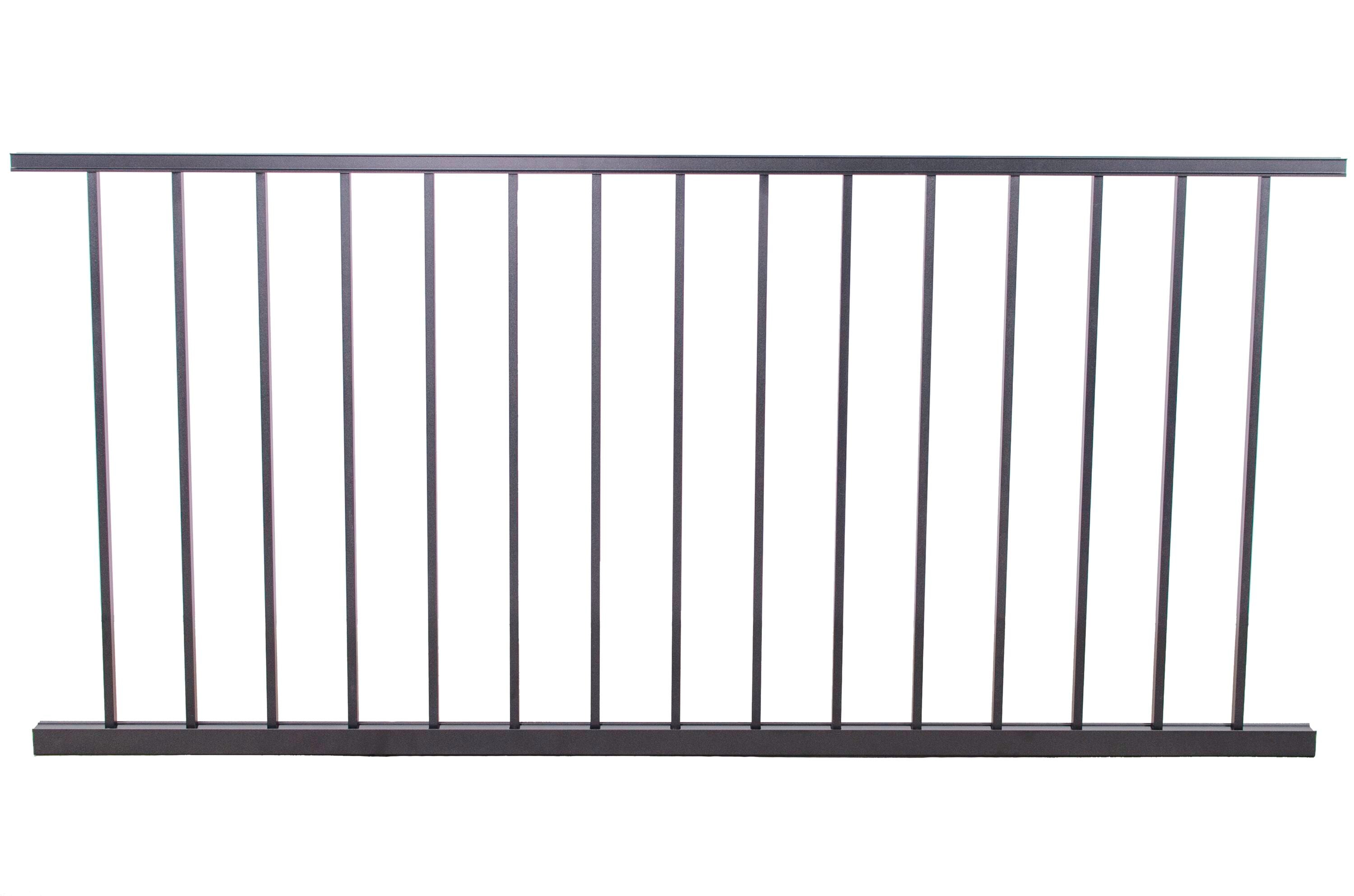 Harmony Railing HR062306B 6-Feet x 34-Inches Black Aluminum Deck Rail Kit