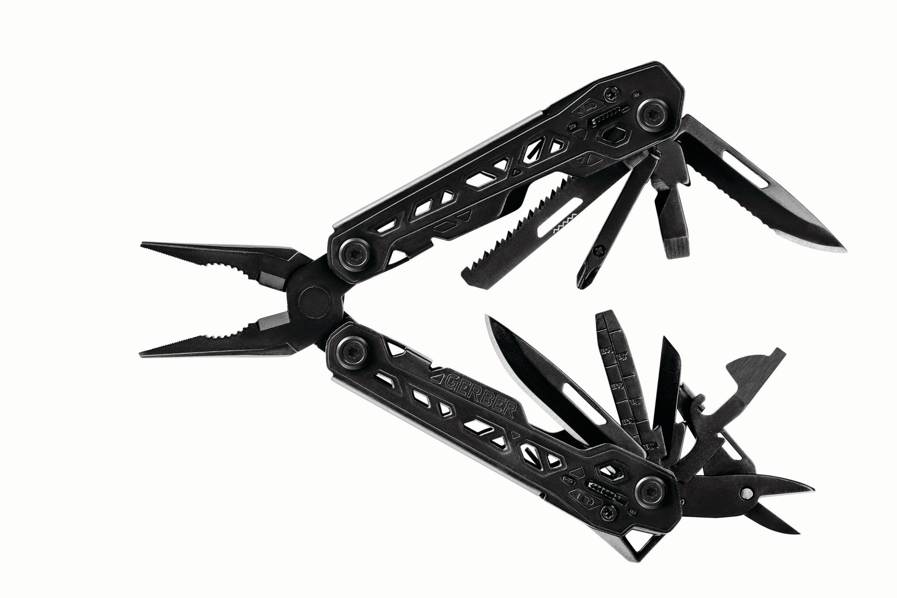 Gerber Gerber Truss Black Multi-Tool with 17 Tools, Spring-Loaded Pliers,  Fine Blade, and Case in the Multi-Tools department at