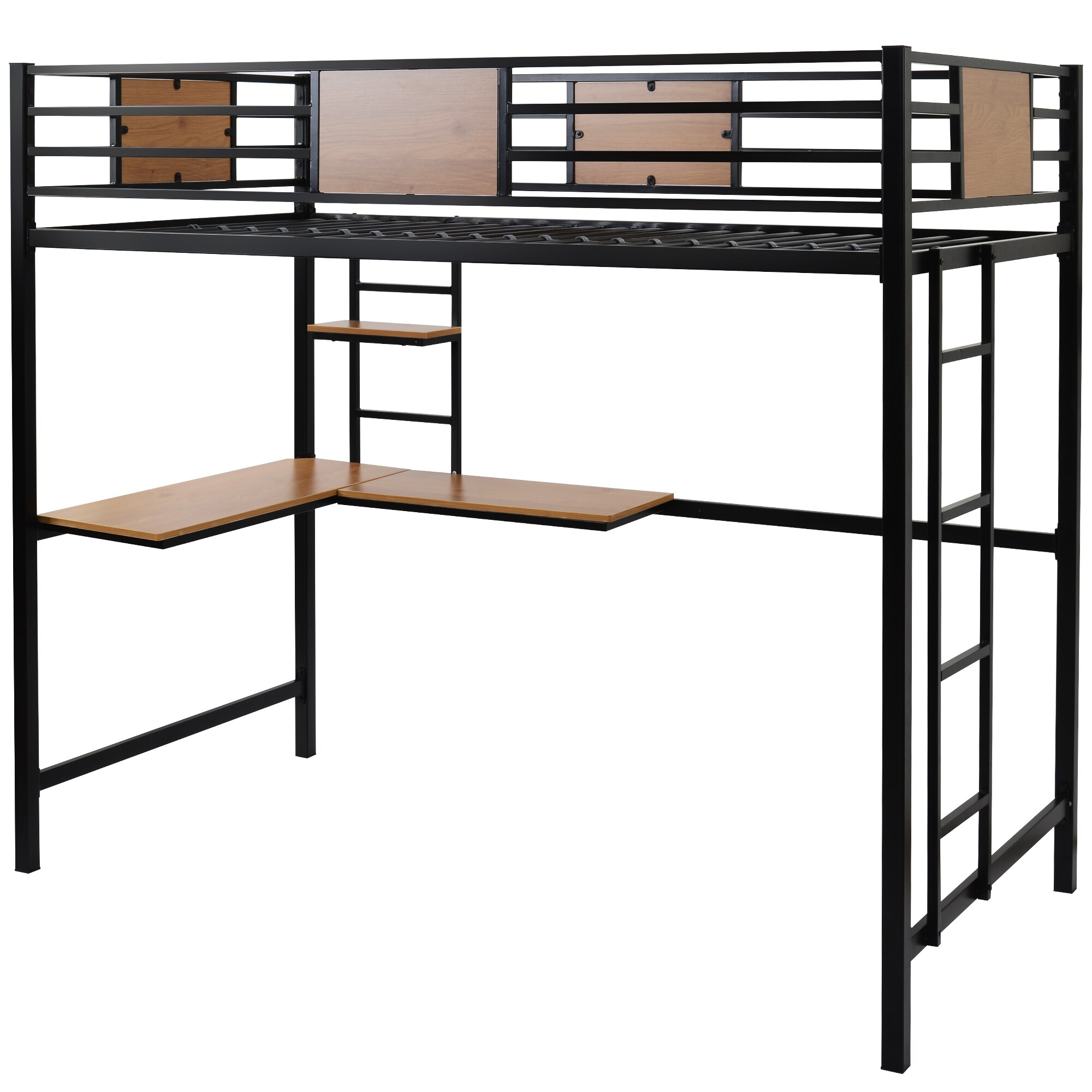 Casainc Loft Bed Black Twin Loft Bunk Bed At 0591