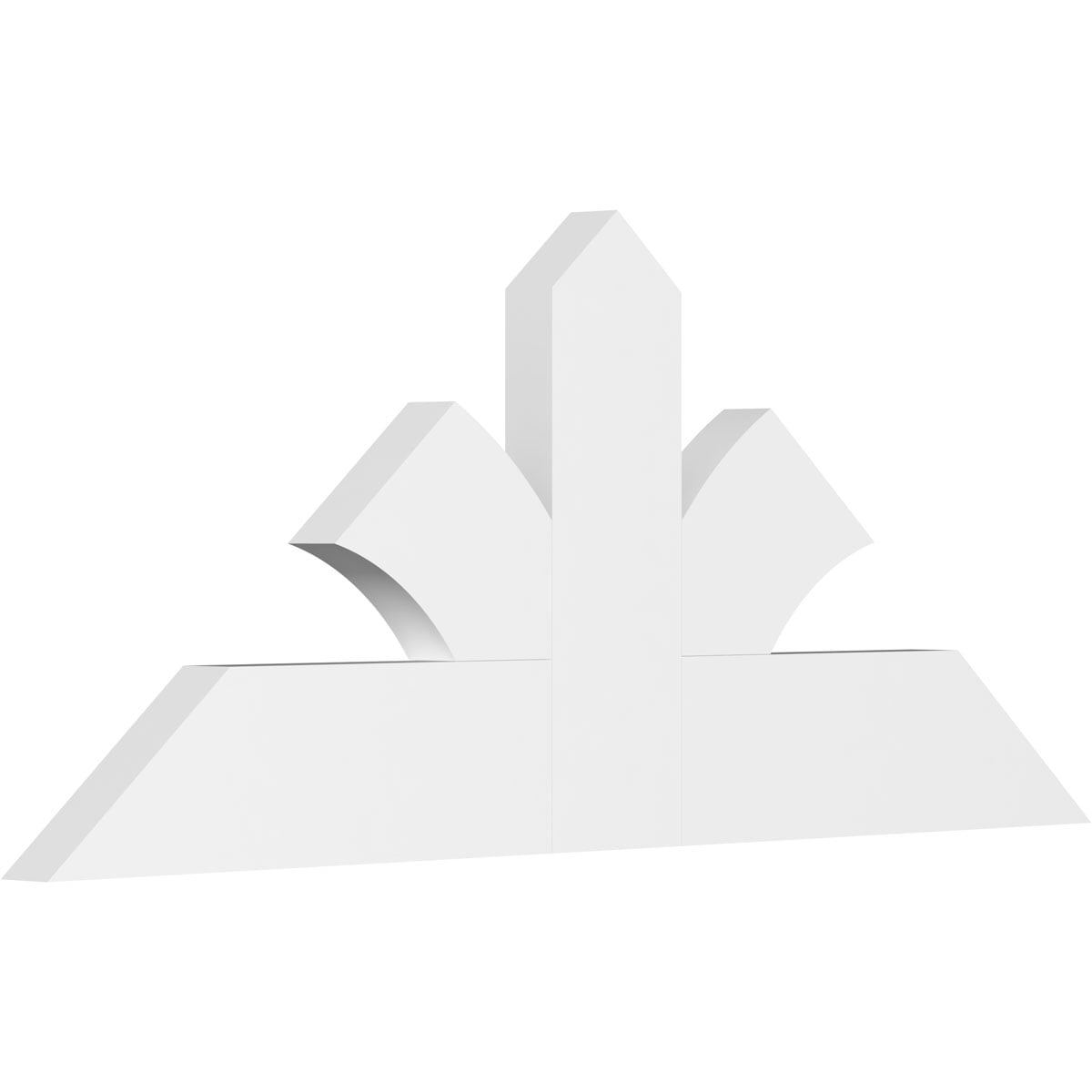 Ekena Millwork GBP048X20X0206RIC00 Richland White PVC Gable bracket